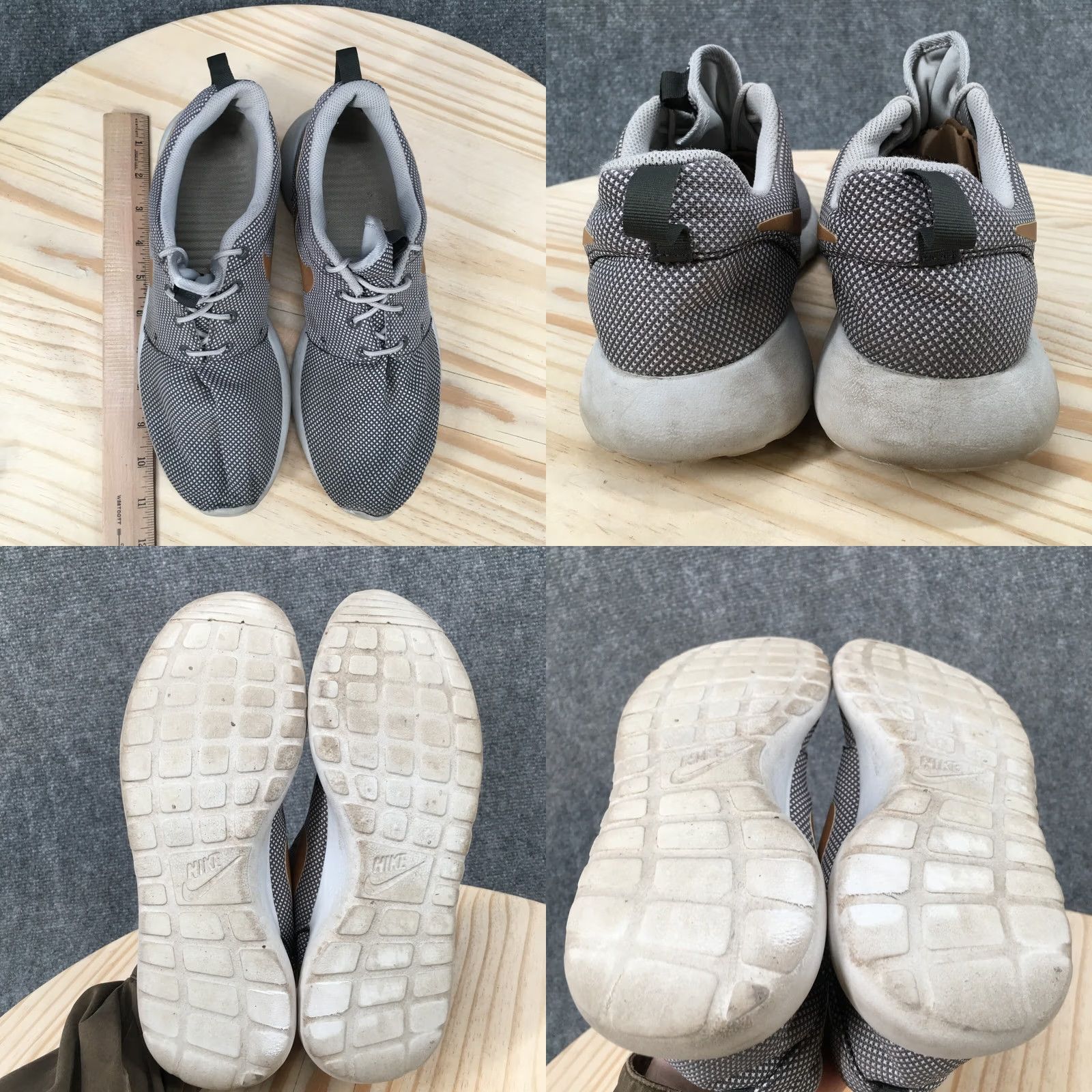 Nike Nike Roshe One Shoes Womens 9 Gray Lace Up Low Top Sneakers - Nike Roshe Running Shoes Womens 9 Gray Size M / US 6-8 / IT 42-44 - 8 Thumbnail