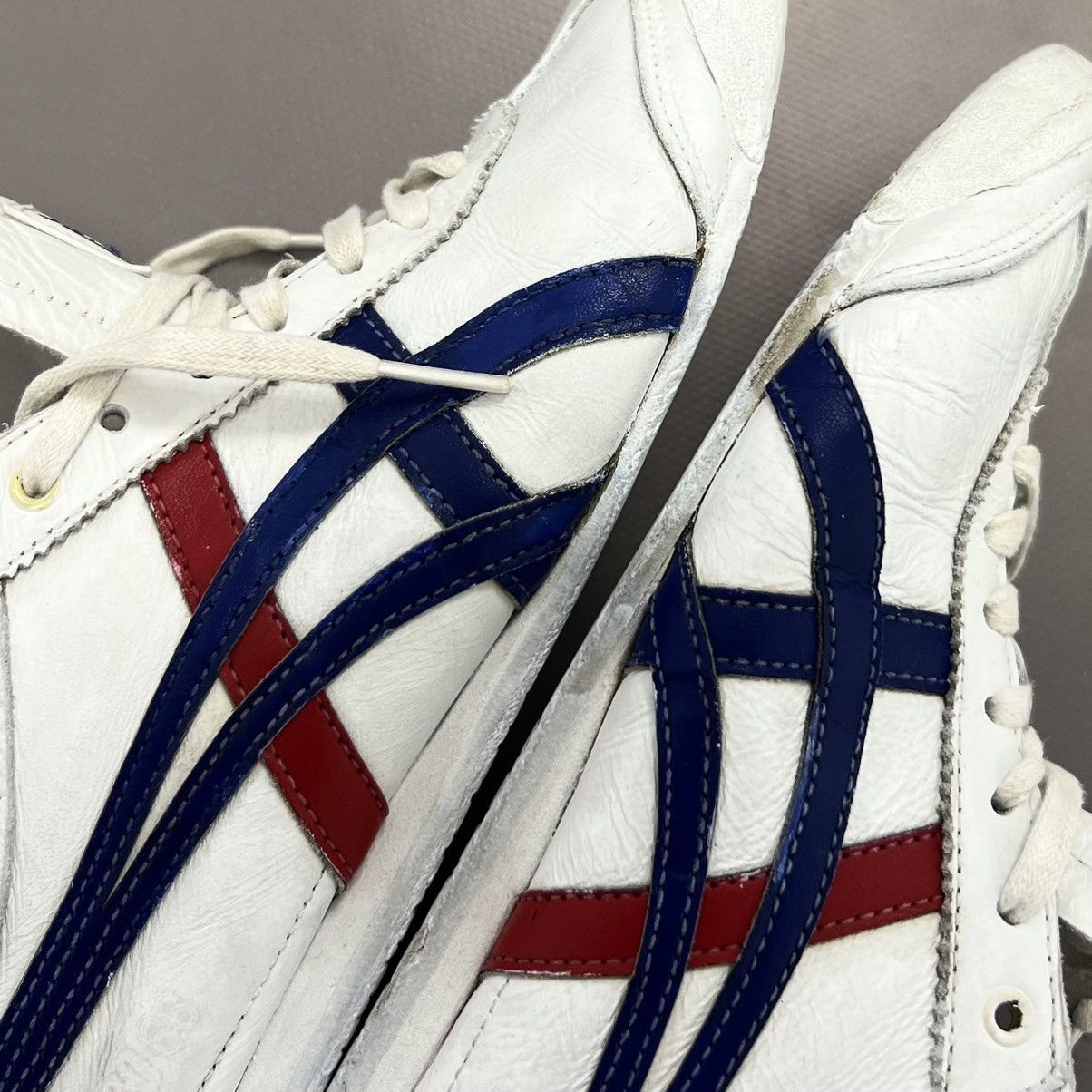 Asics × Japanese Brand × Vintage Asics Tiger Onitsuka Mexico 66 White Leather Sneakers Sz 8 Size US 8 / EU 41 - 20 Thumbnail
