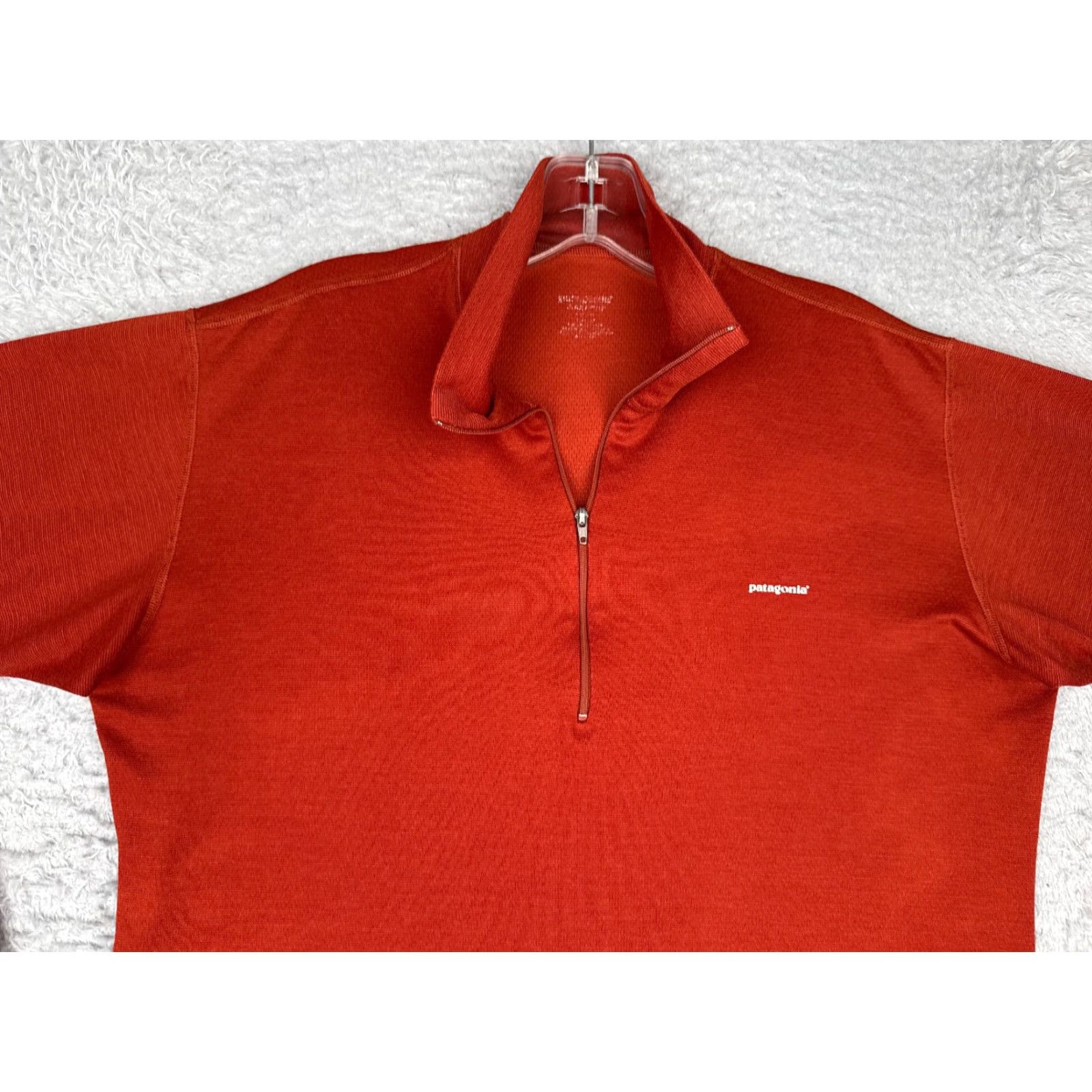 Patagonia VINTAGE PatagoniA Shirt Mens Medium Red 1/4 Zip Polyester Long Sleeve Camp Hike Run READ Size US M / EU 48-50 / 2 - 4 Thumbnail