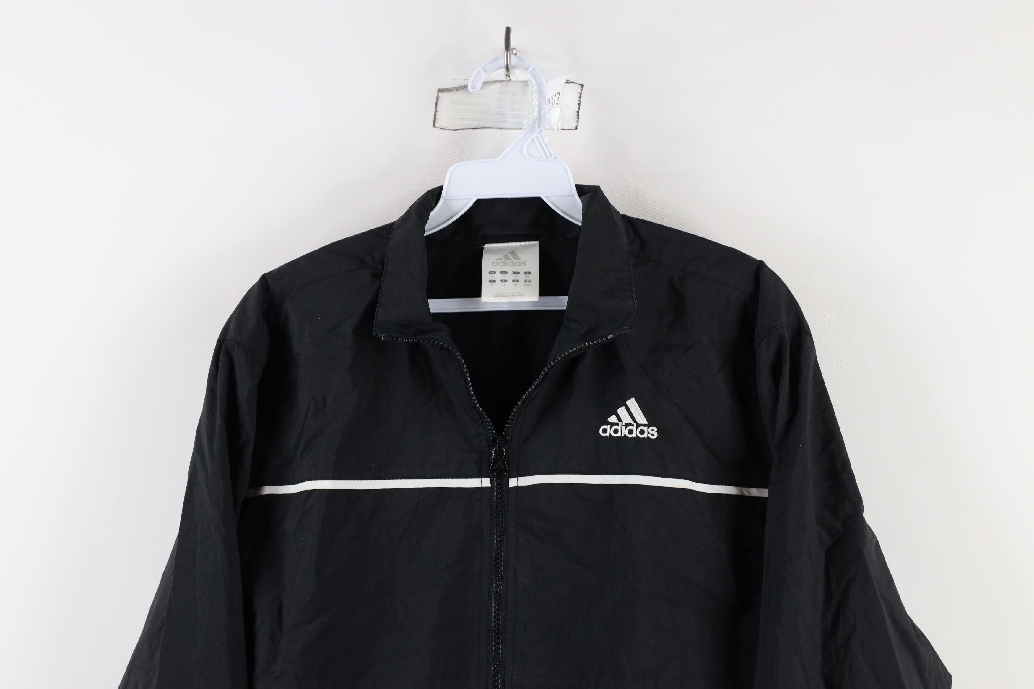 Adidas × Vintage Vintage Adidas Striped Lined Full Zip Windbreaker Jacket Size US M / EU 48-50 / 2 - 2 Thumbnail