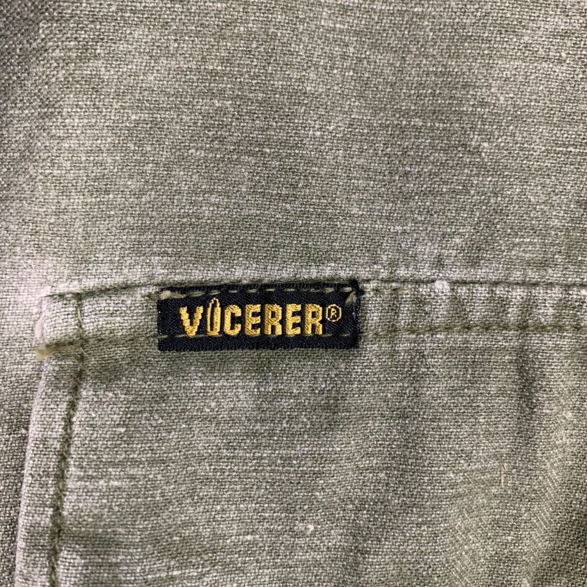 Japanese Brand VOCEVER Light Wash Olive Green Chore Jacket #1826-C27 Size US M / EU 48-50 / 2 - 15 Thumbnail