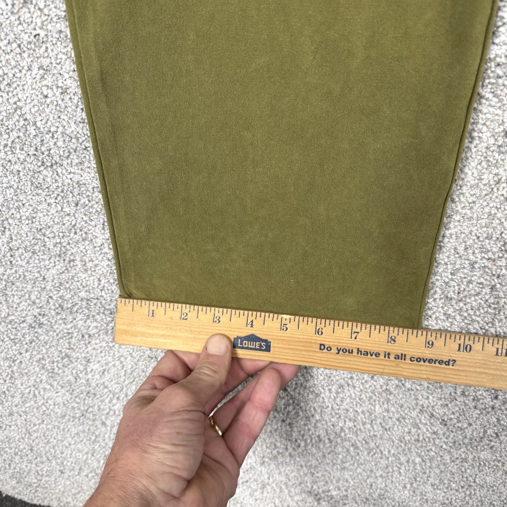 Vintage VINTAGE Suzanne Somers Collection Pants Women 10 Moss Green 90s Dress Pants Straight Leg Pockets Office Casual Size 32" / US 10 / IT 46 - 3 Thumbnail