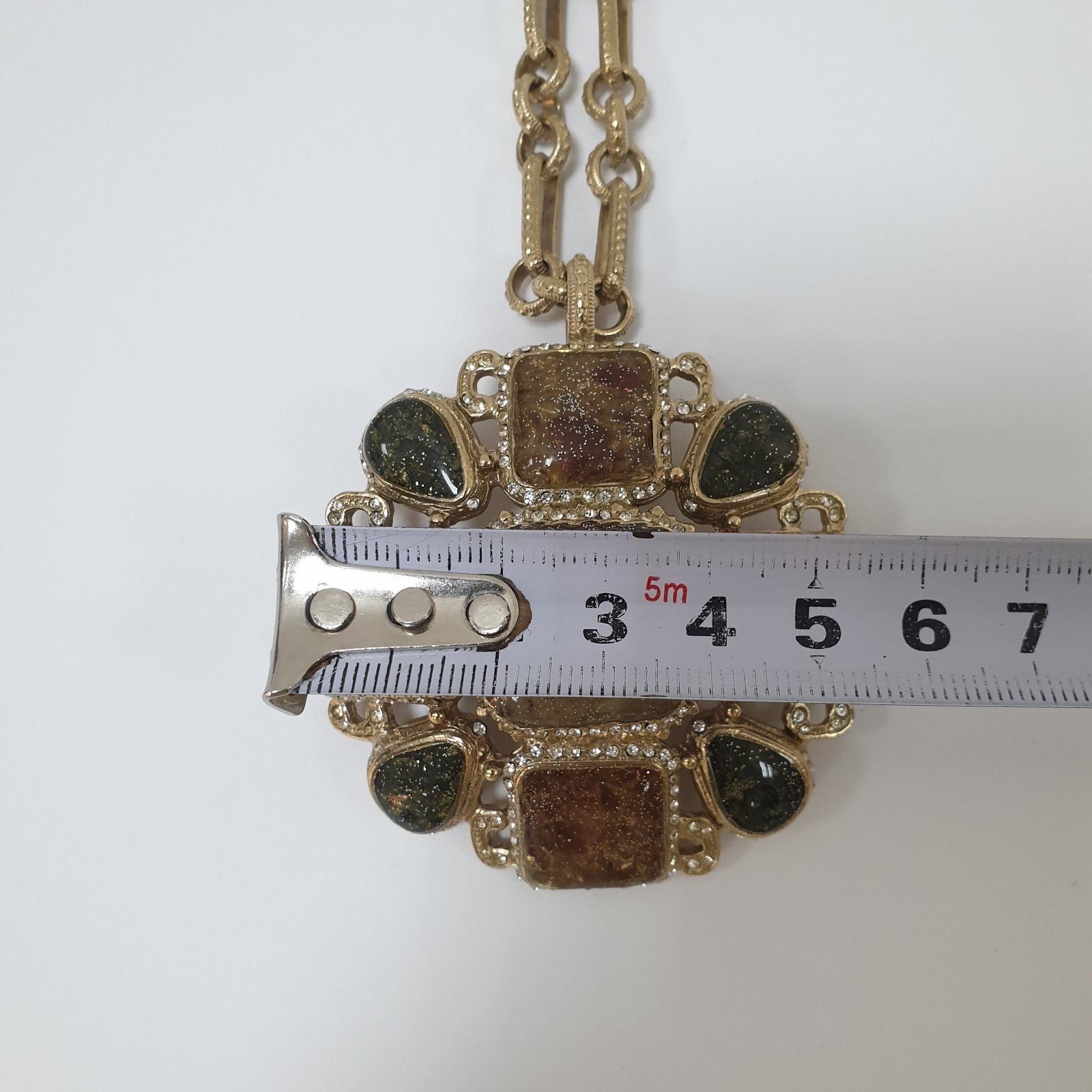 Chanel Chanel Gripoix & Strass CC Pendant Necklace Size ONE SIZE - 8 Thumbnail