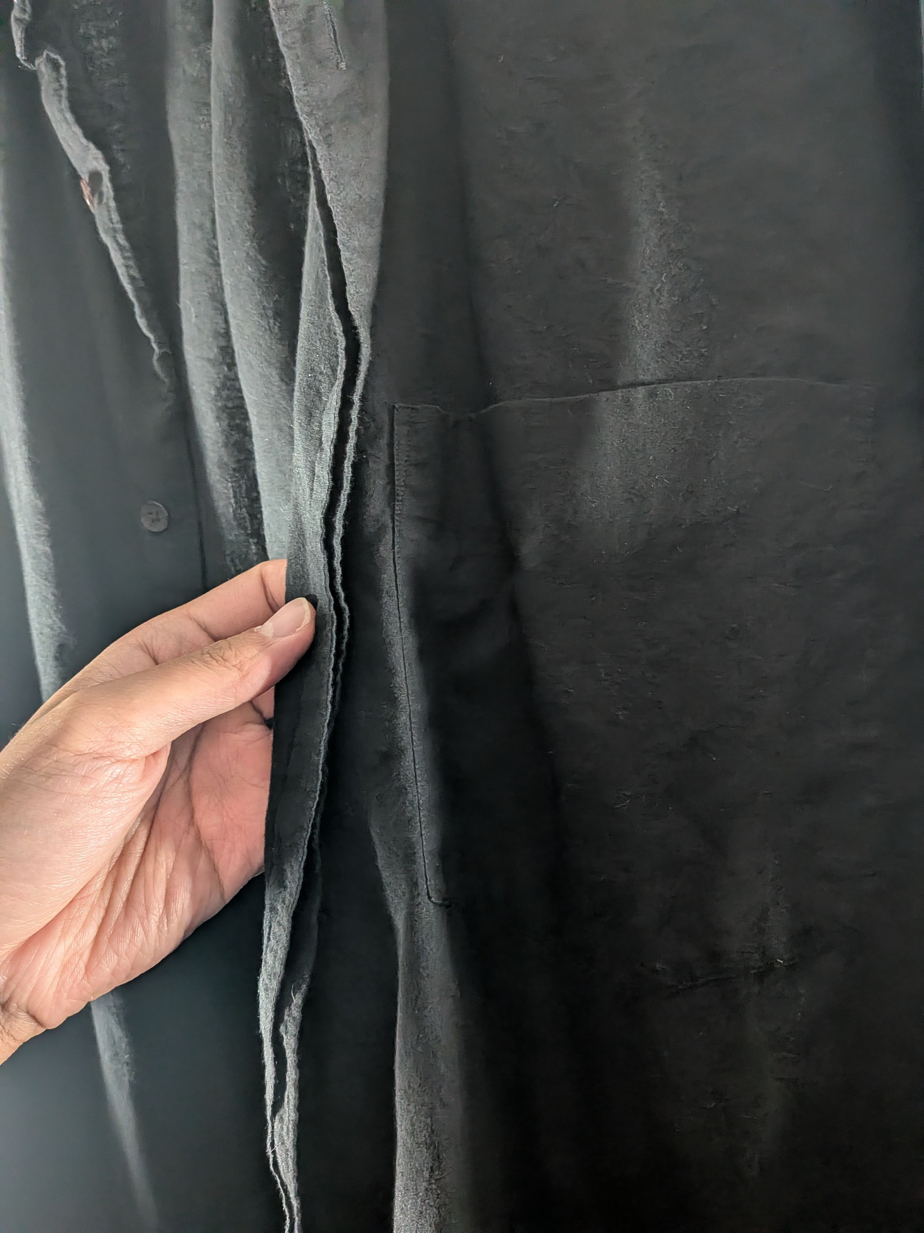 Comoli Comoli Khadi Button Up Shirt Black Size US M / EU 48-50 / 2 - 4 Thumbnail