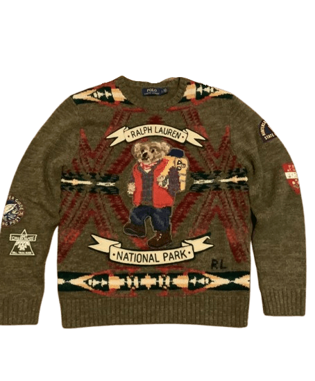 Polo Ralph Lauren Polo Ralph Lauren Sportsman Hiking Bear Sweater Large Size US L / EU 52-54 / 3 - 2 Thumbnail