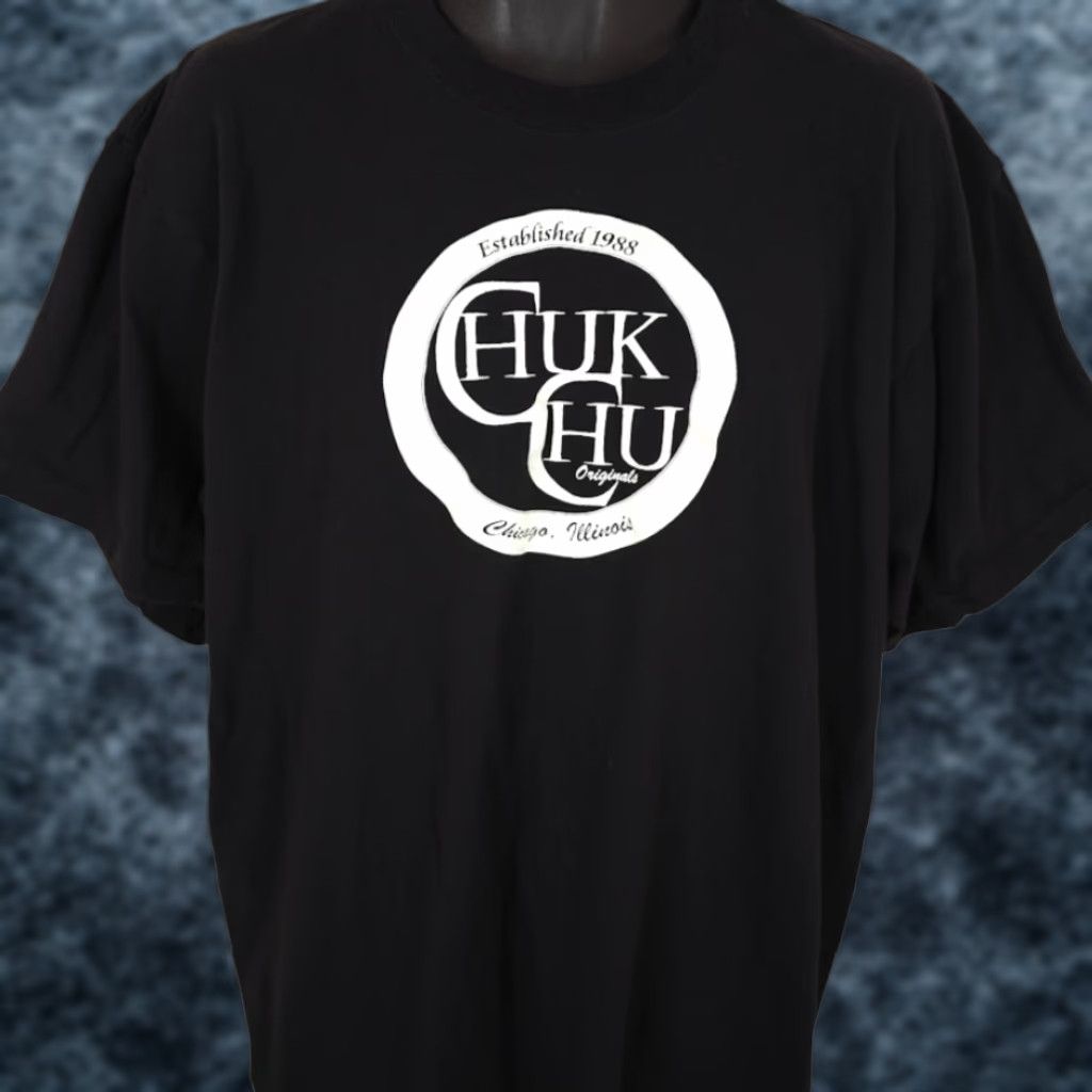 Vintage Chuk Chu Originals T Shirt Mens 2XL Black Chicago Illinois Shirt Short Sleeve Crew Neck Cotton Size US XXL / EU 58 / 5 - 1 Thumbnail