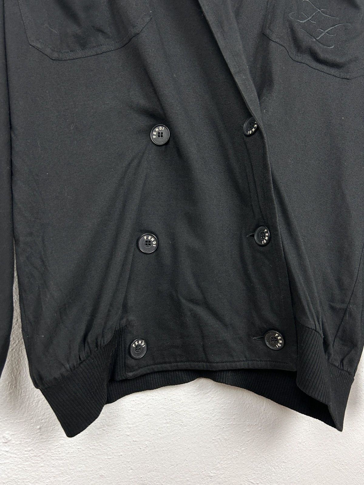 Fendi 80s Vintage Archival Fendi Button Up Jumper Blouse Size M / US 6-8 / IT 42-44 - 4 Thumbnail