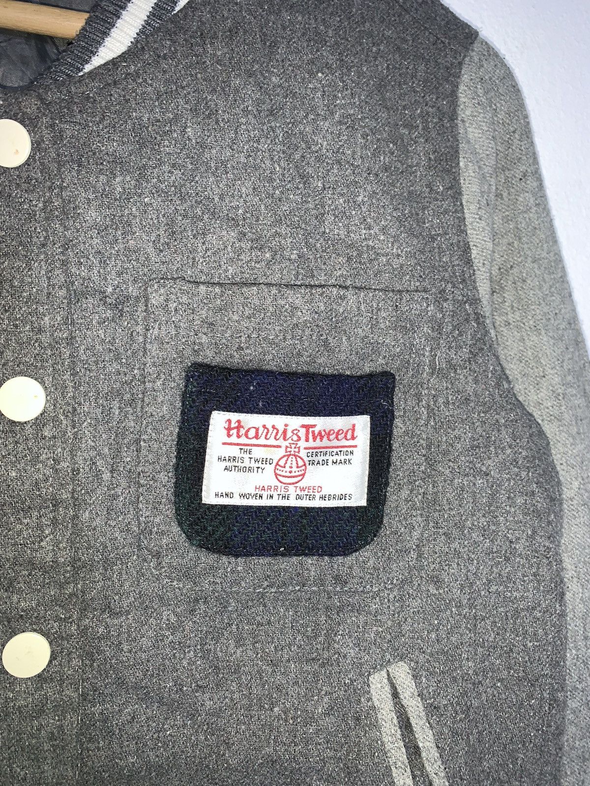Harris Tweed Vintage Harris tweed Varsity Jacket Size US S / EU 44-46 / 1 - 4 Thumbnail