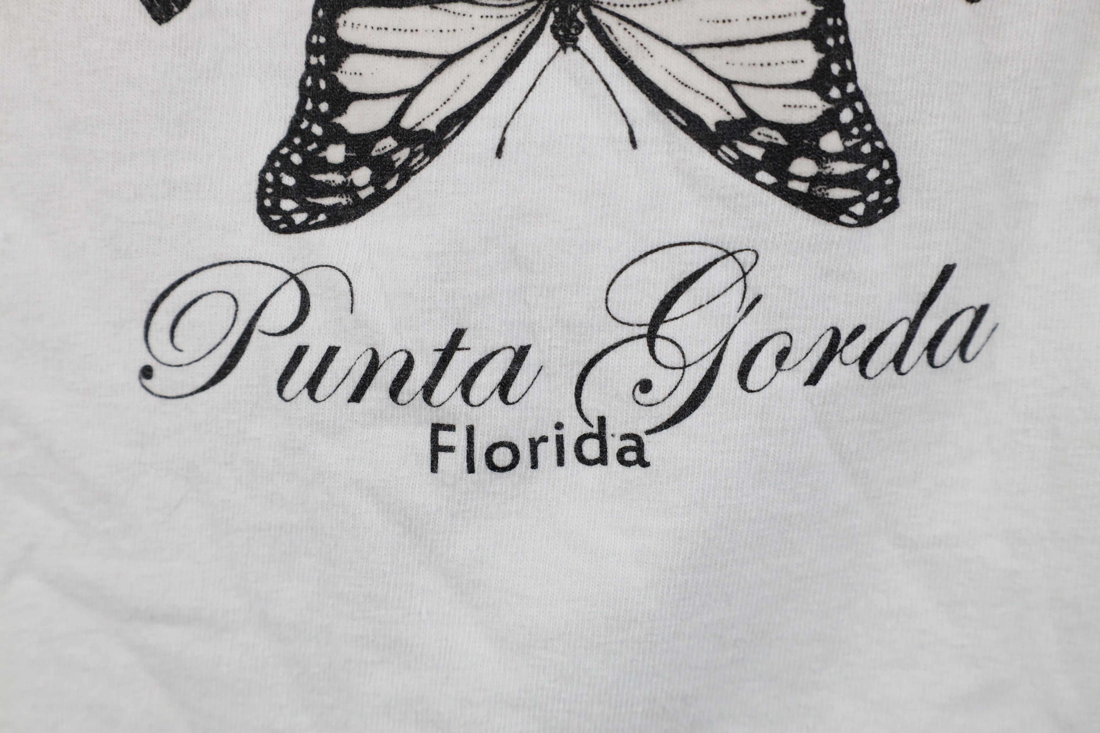 Vintage Vintage 90s Y2K Streetwear Punta Gorda Butterfly T-Shirt Size L / US 10 / IT 46 - 5 Thumbnail