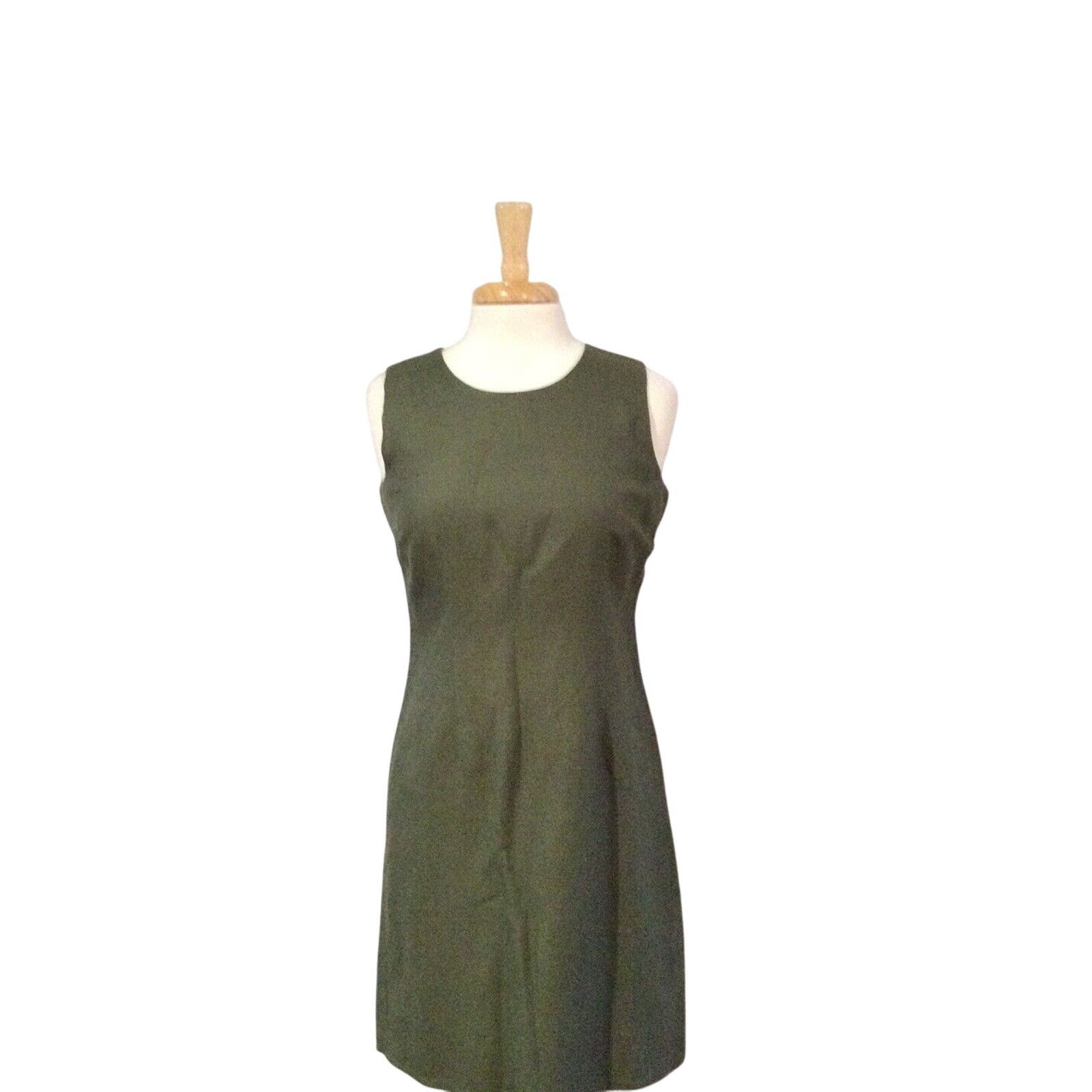 Other Jennifer Eden Sheath Dress Sleeveless Olive Green Size 8 Size M / US 6-8 / IT 42-44 - 2 Thumbnail