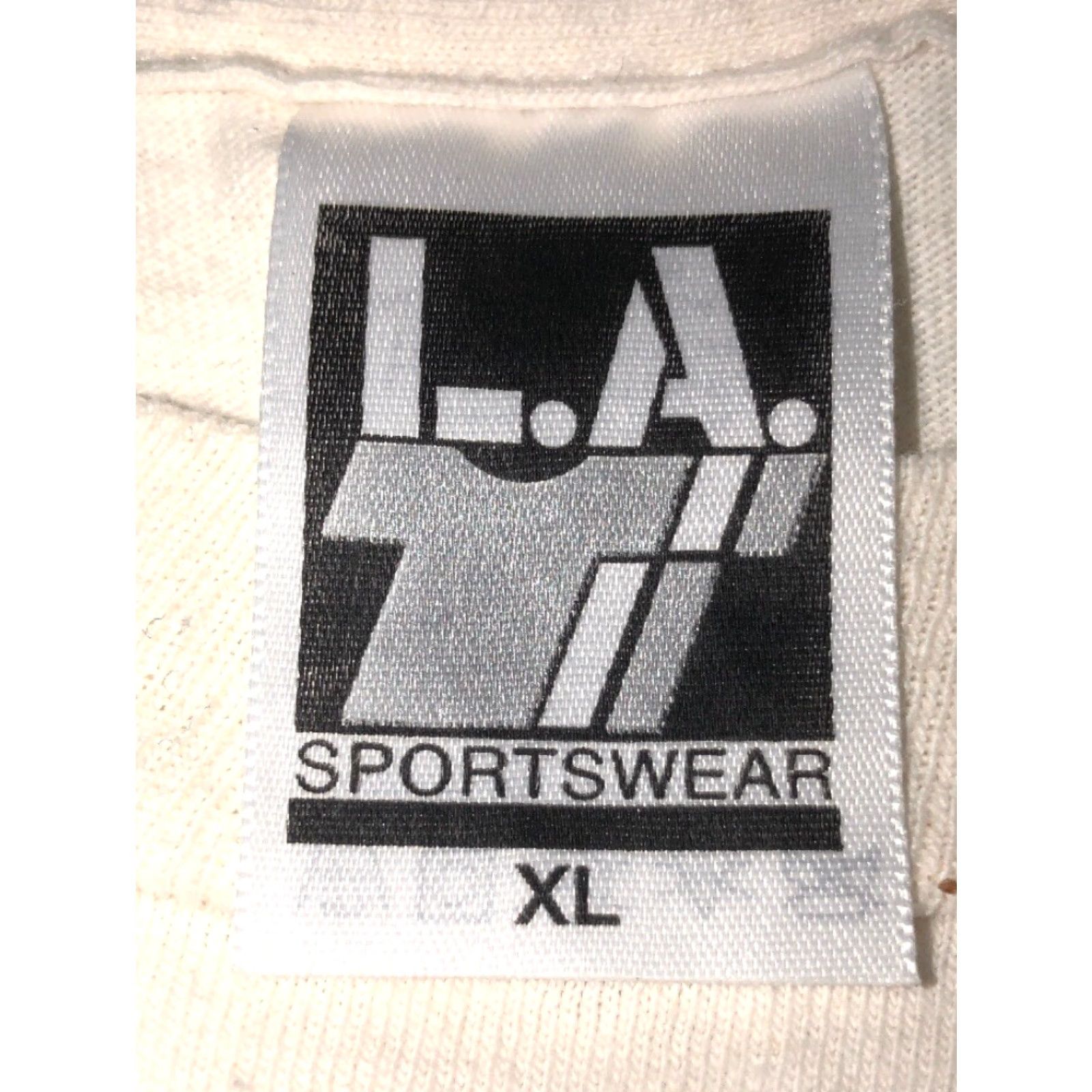 Vintage VINTAGE L.A. Sportswear T-Shirt Mens US Swimming Short Sleeve Size XL White Size US XL / EU 56 / 4 - 5 Thumbnail