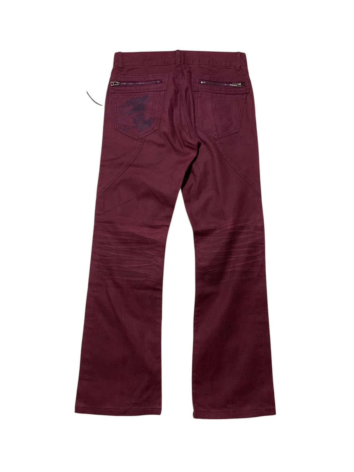 semanticdesign 🌑BLACKFRIDAY🌑 Flare Jeans Semantic Design Maroon Size US 31 - 2 Thumbnail