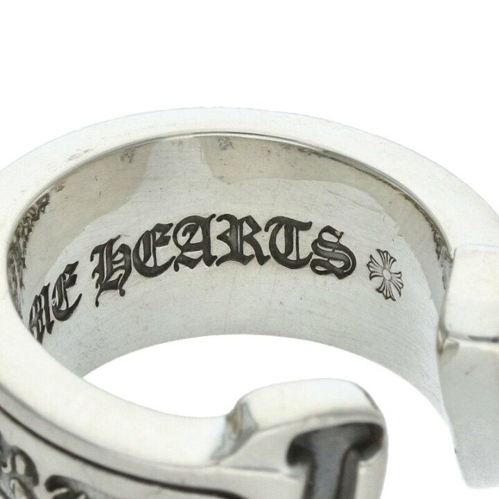 Chrome Hearts 7.5 CHROME HEARTS LARGE SCROLL LABEL RING silver Size ONE SIZE - 4 Thumbnail