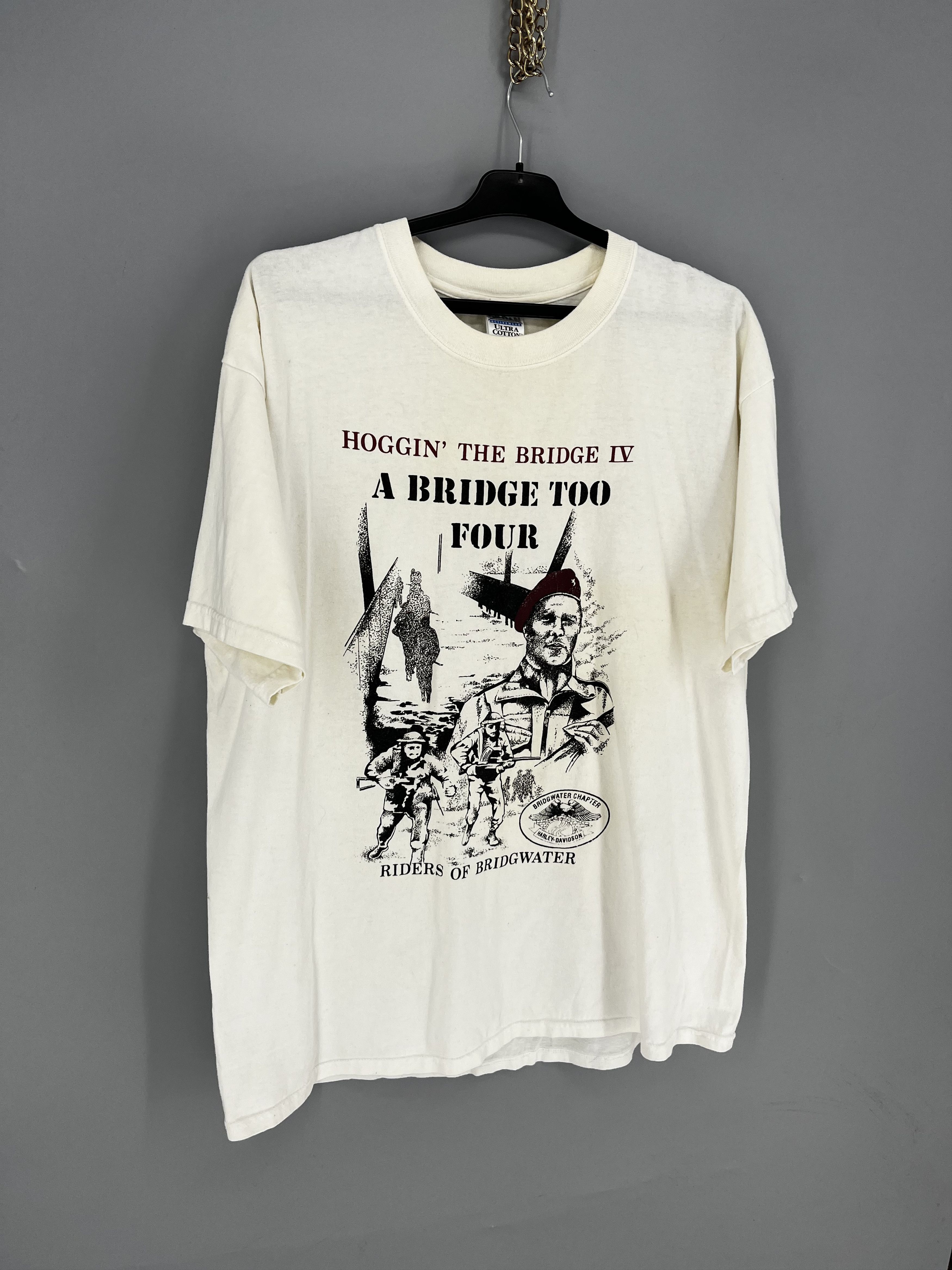 Vintage RIDERS OF BRIDGEWATER "Hoggin' The Bridge IV" Biker Club Size US L / EU 52-54 / 3 - 2 Thumbnail