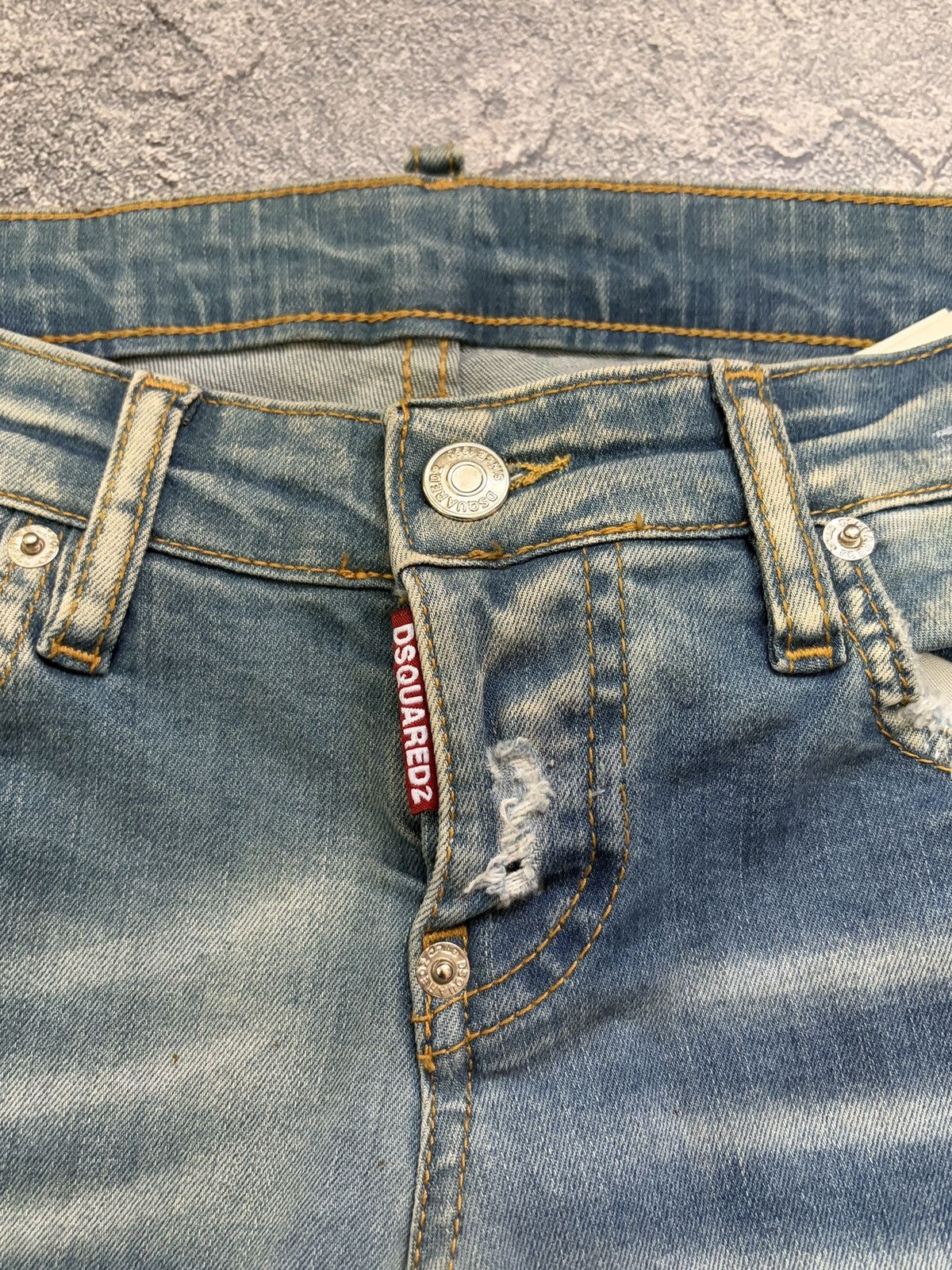 Dsquared2 Dsquared2 Women's Slim Distressed Jeans Blue 36 IT / 0 US Size 25" / US 0 / IT 36 - 4 Thumbnail