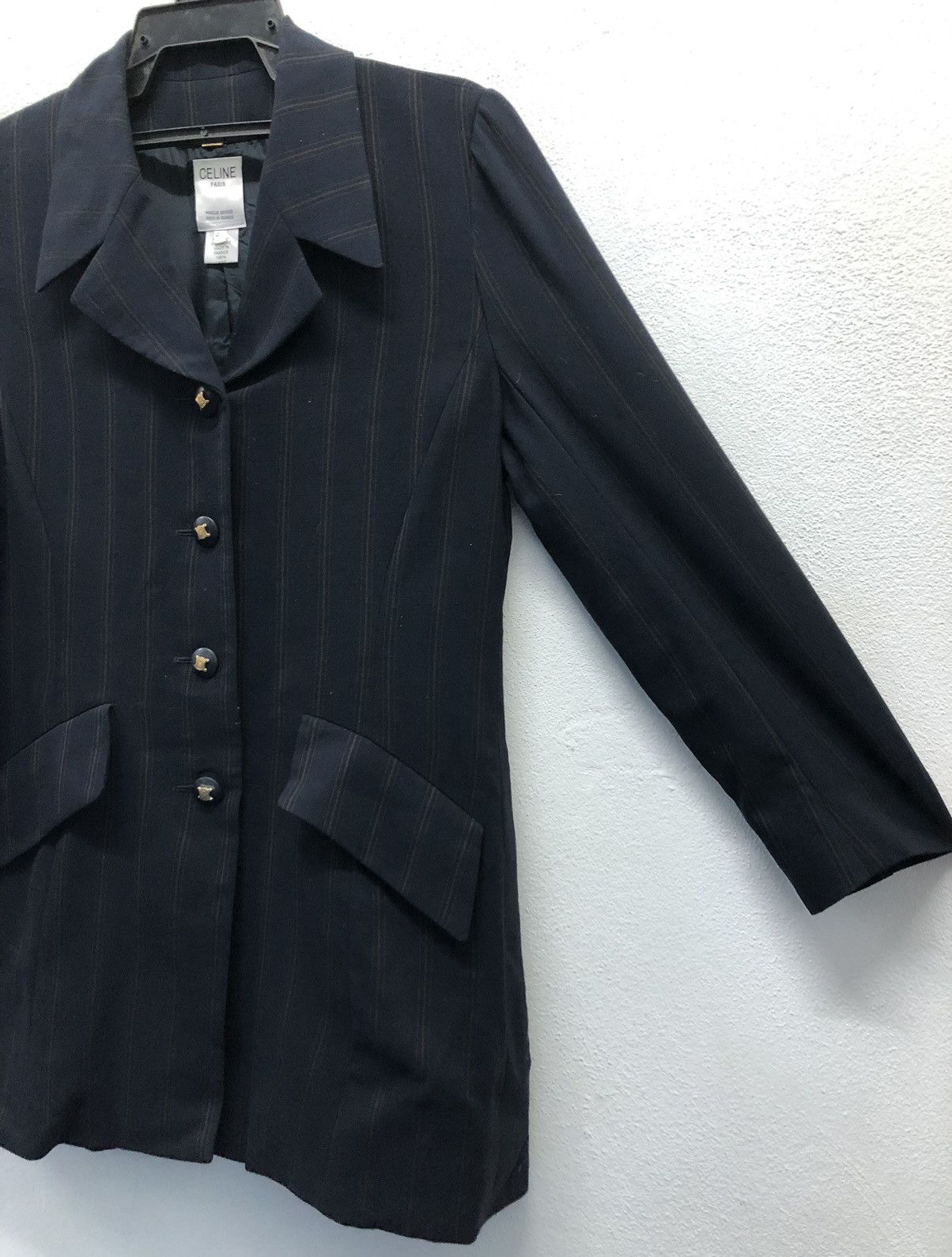 Celine CELINE Paris Vintage Wool Blazer - Made in France - Size 40 Size M / US 6-8 / IT 42-44 - 5 Thumbnail