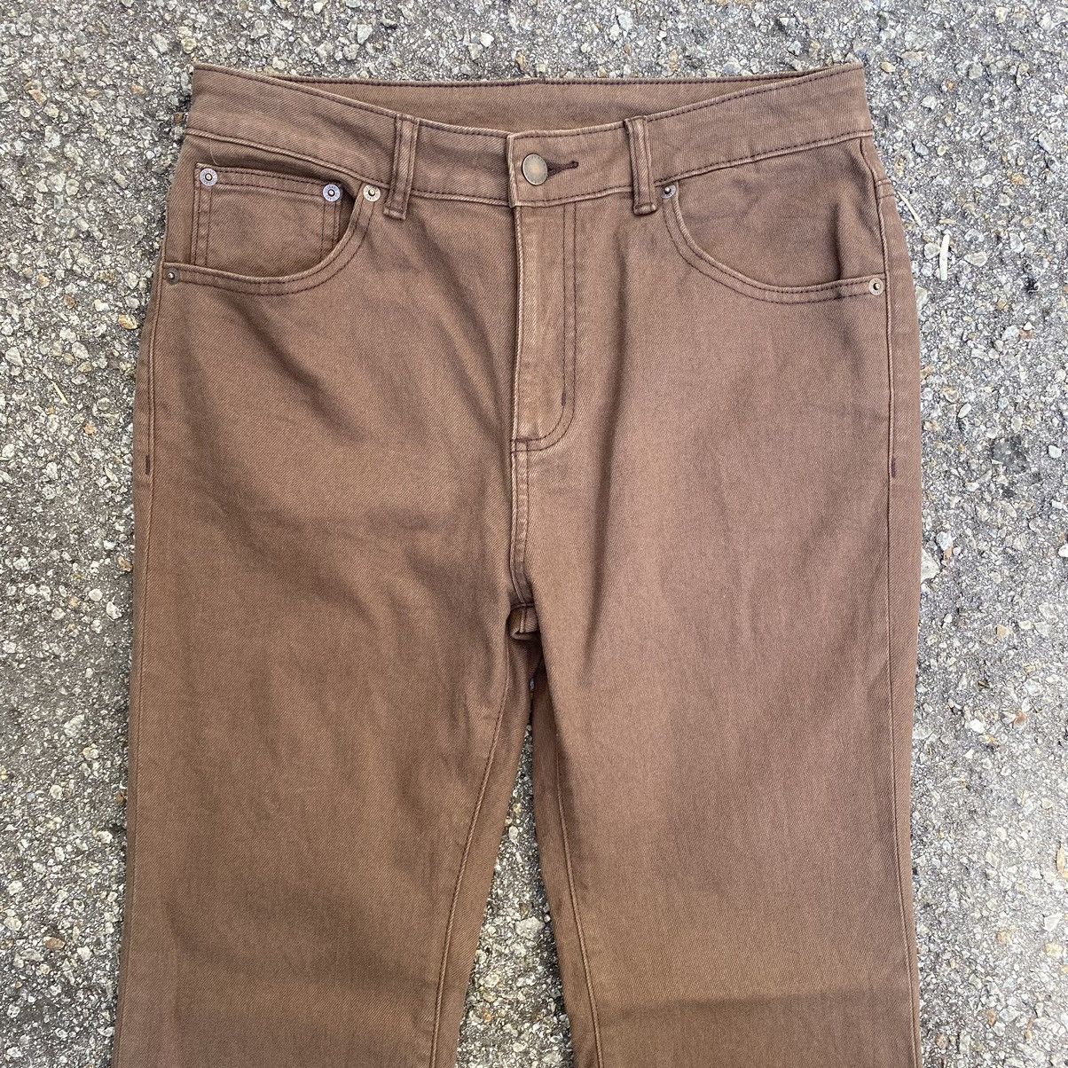 GU × If Six Was Nine × Japanese Brand GU Flare Pants Brown Size US 28 / EU 44 - 3 Thumbnail
