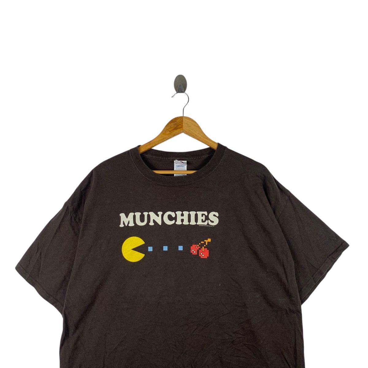 Vintage Vintage 2005 PAC-MAN NAMCO MUNCHIES Arcades Tee Shirt Top Size US XL / EU 56 / 4 - 2 Thumbnail