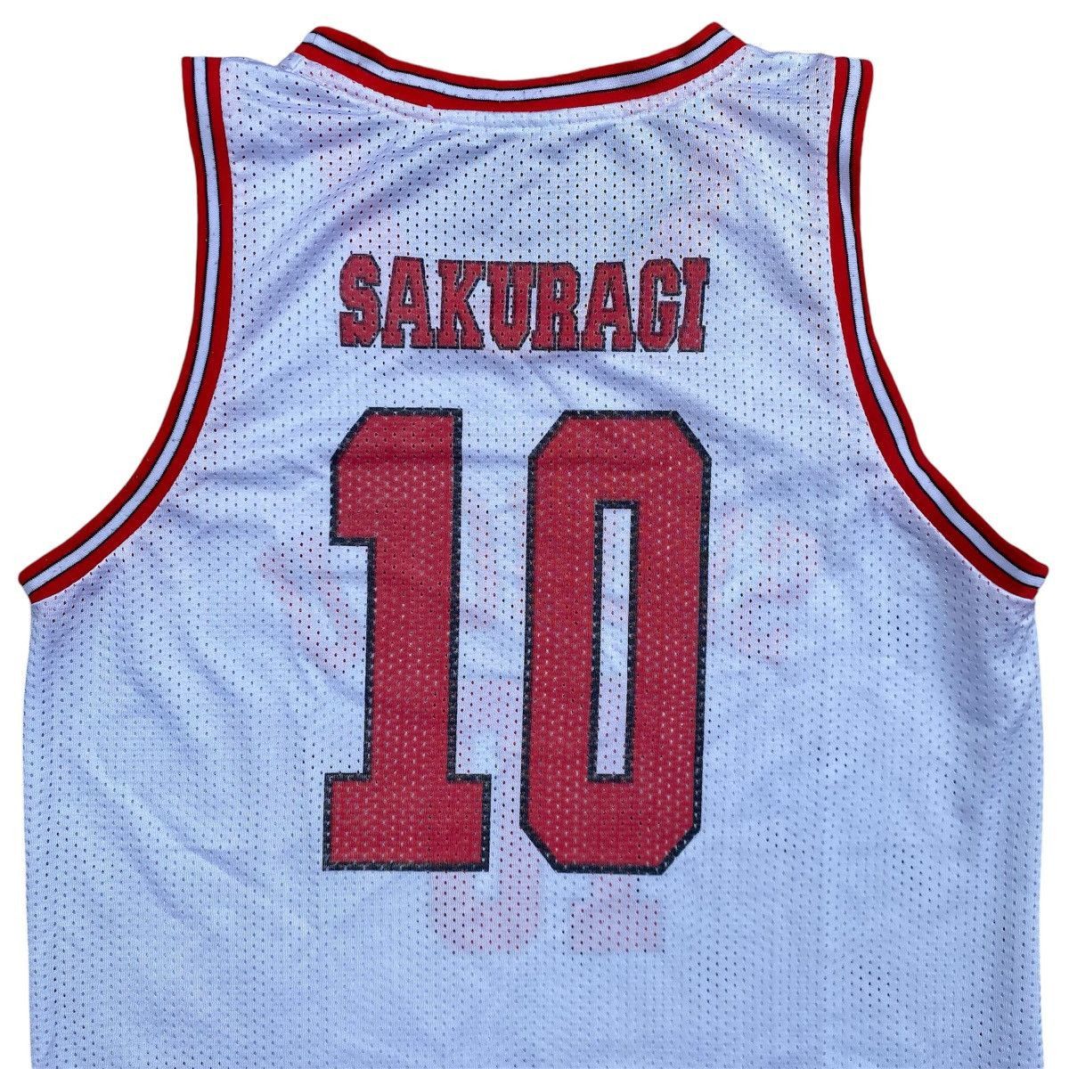 Anime Vintage Slam Dunk Shohoku Anime Manga Jersey Sakuragi No 10 Size US L / EU 52-54 / 3 - 6 Thumbnail