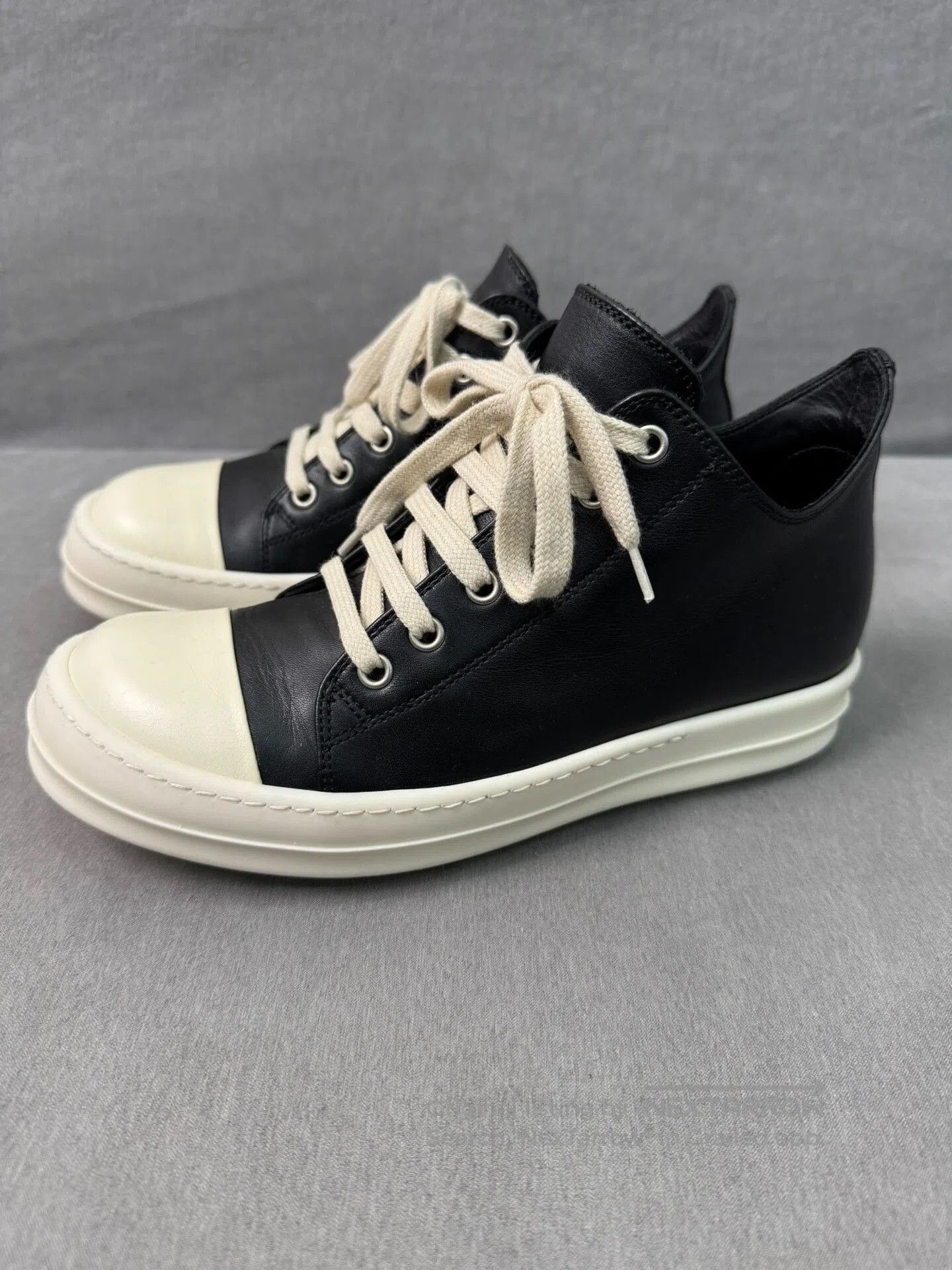 Rick Owens Rick Owens Leather Low. Size US 7 / IT 37 - 1 Thumbnail