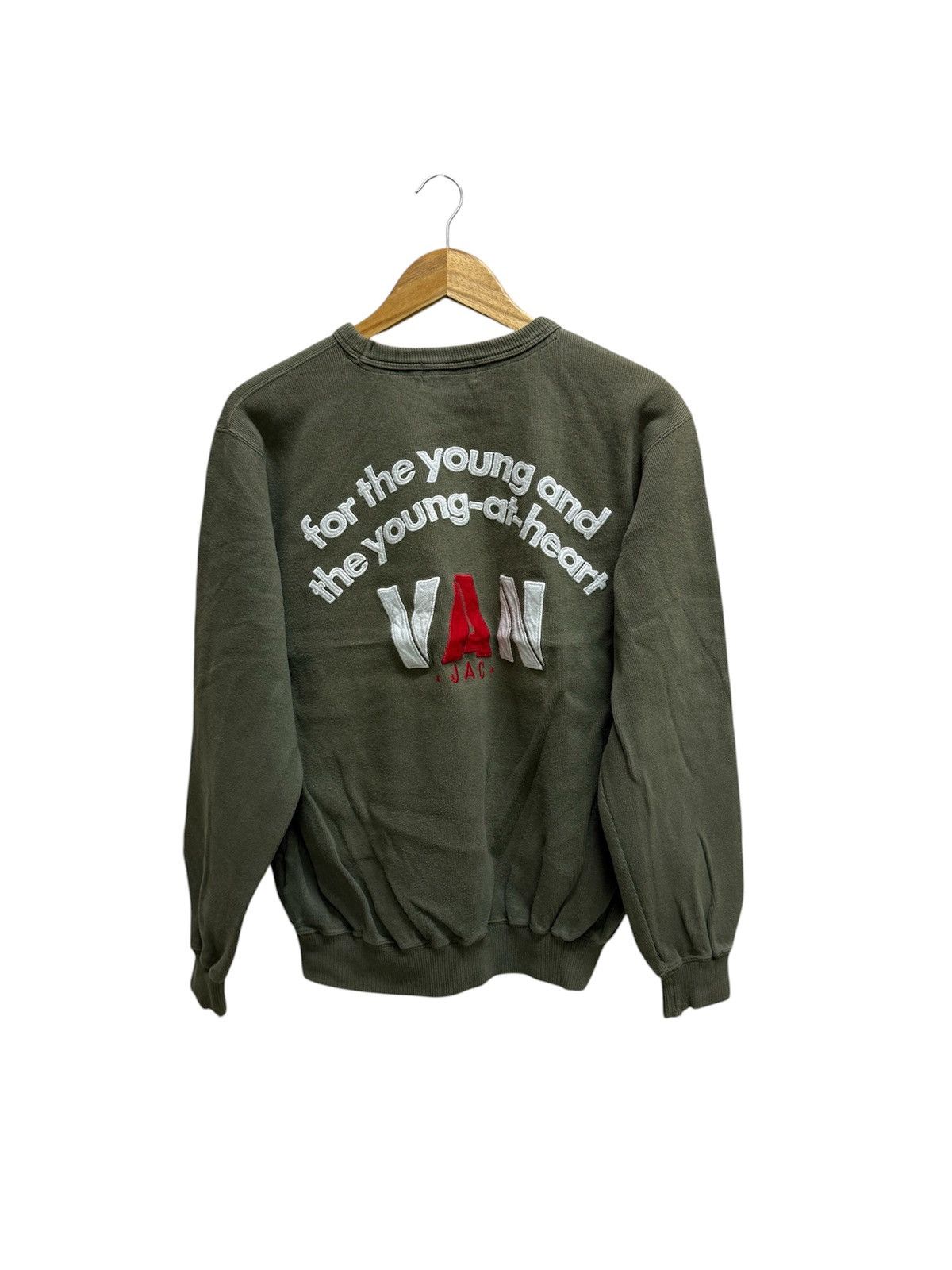 Van Vintage 90s VanJac fortheyoung embroidery Biglogo Sweatshirt Size US M / EU 48-50 / 2 - 1 Thumbnail