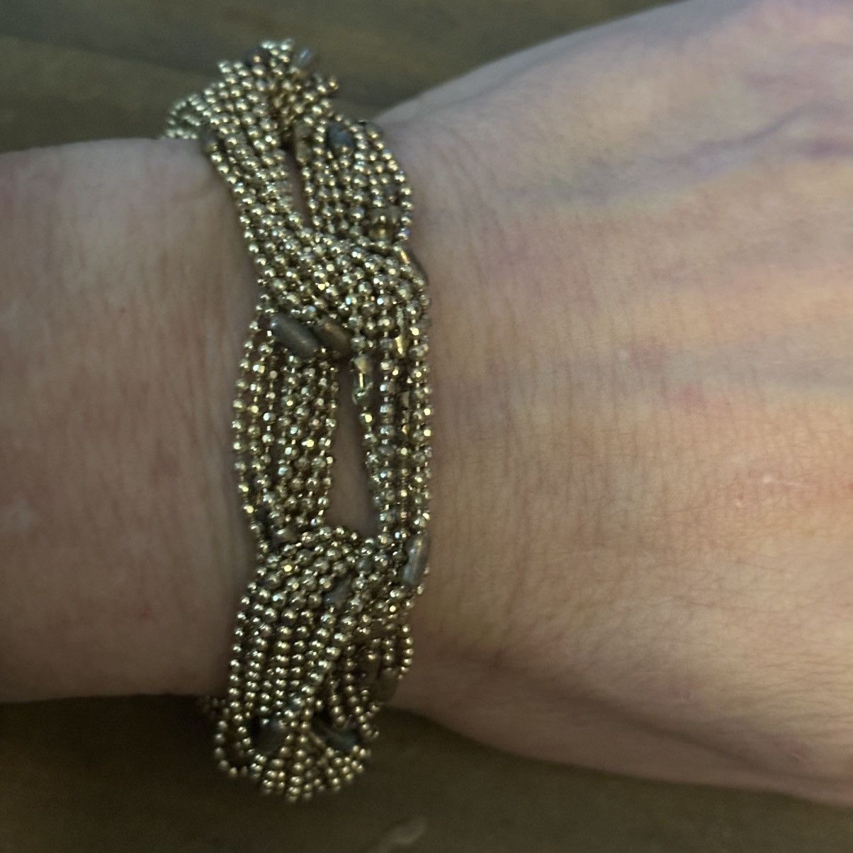 Other Marlyn Schiff gold tone multi chain link toggle bracelet Size ONE SIZE - 2 Thumbnail