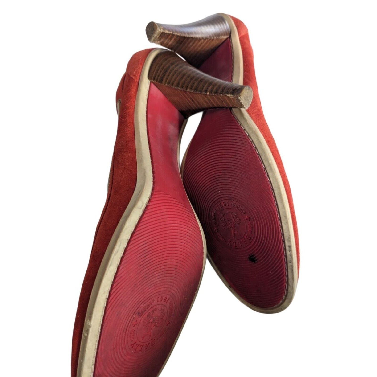 Bally Bally High Heels Balmoral Suede Rawhide Trim. Made in Italy Size US 10 / IT 40 - 3 Thumbnail