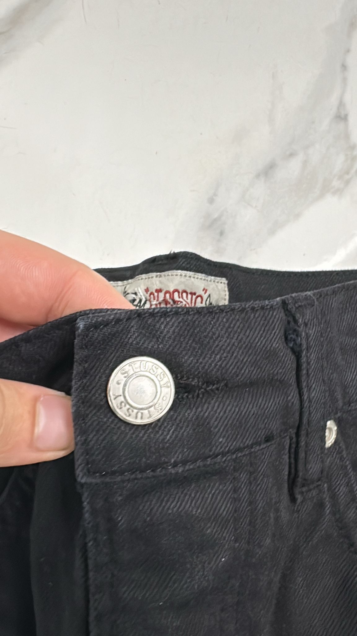 Stussy × Vintage Stüssy Classic Jean Size 29 Black Size US 29 - 5 Thumbnail