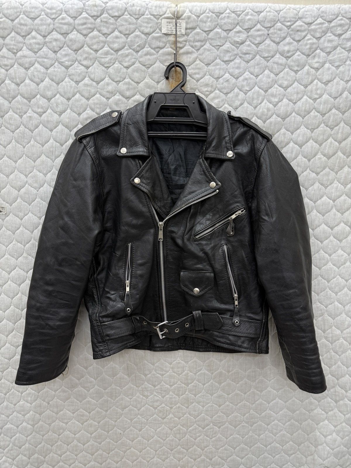 Genuine Leather × Japanese Brand LEATHER BIKER JACKET EMO ROCK