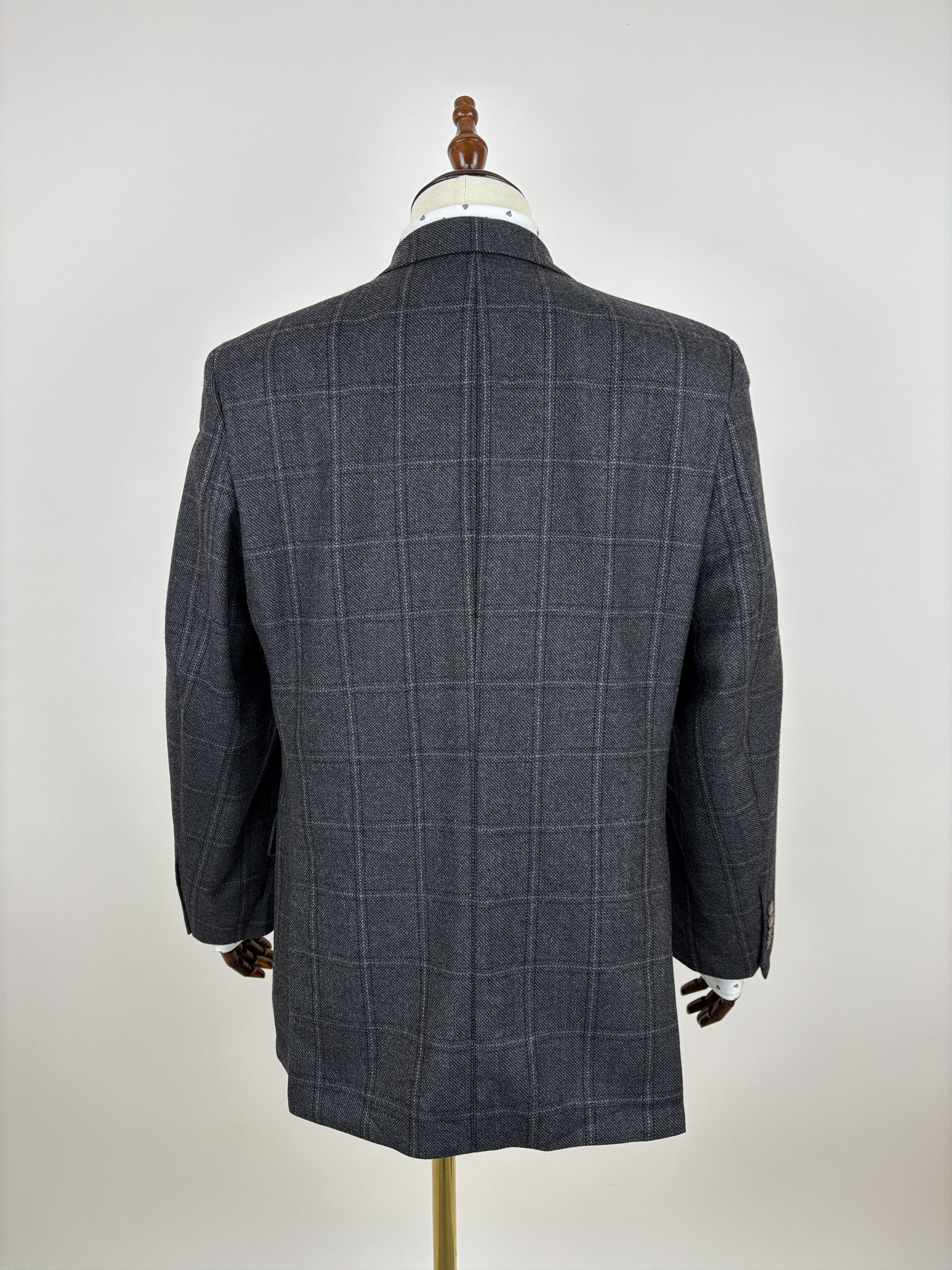 Other Mario Barutti x Cashalana Wool Cashmere Blend Check Blazer Size 38R - 12 Thumbnail