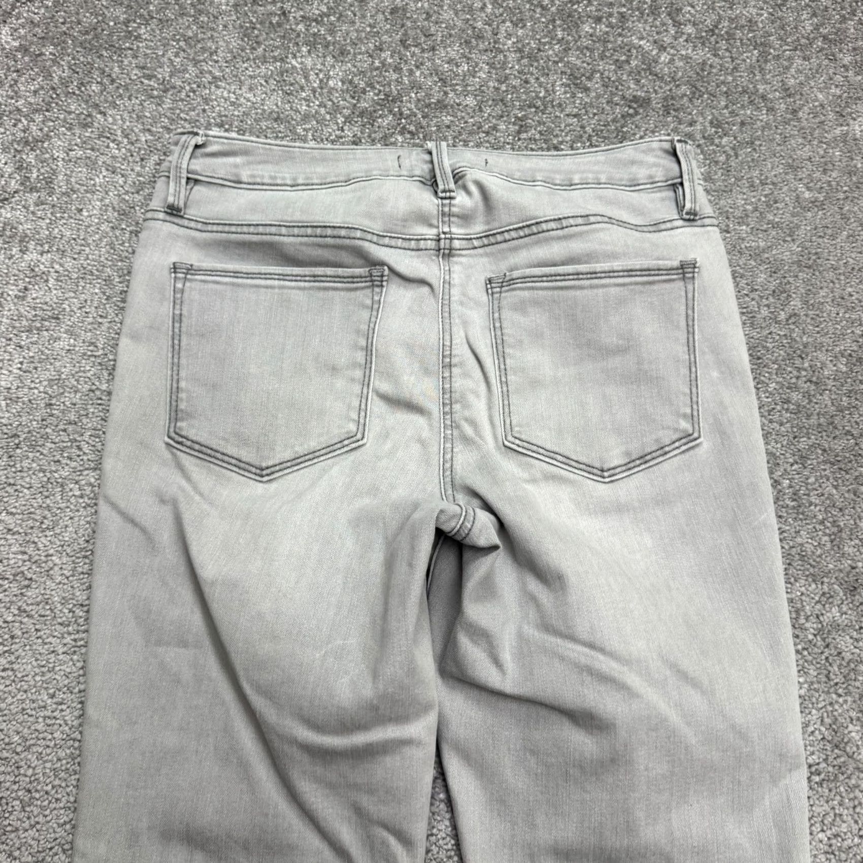 Athleta Athleta Sculptek Jeans Womens 6 Gray Kenai Mint Mid Rise Stretch Denim Skinny Size 28" / US 6 / IT 42 - 4 Thumbnail