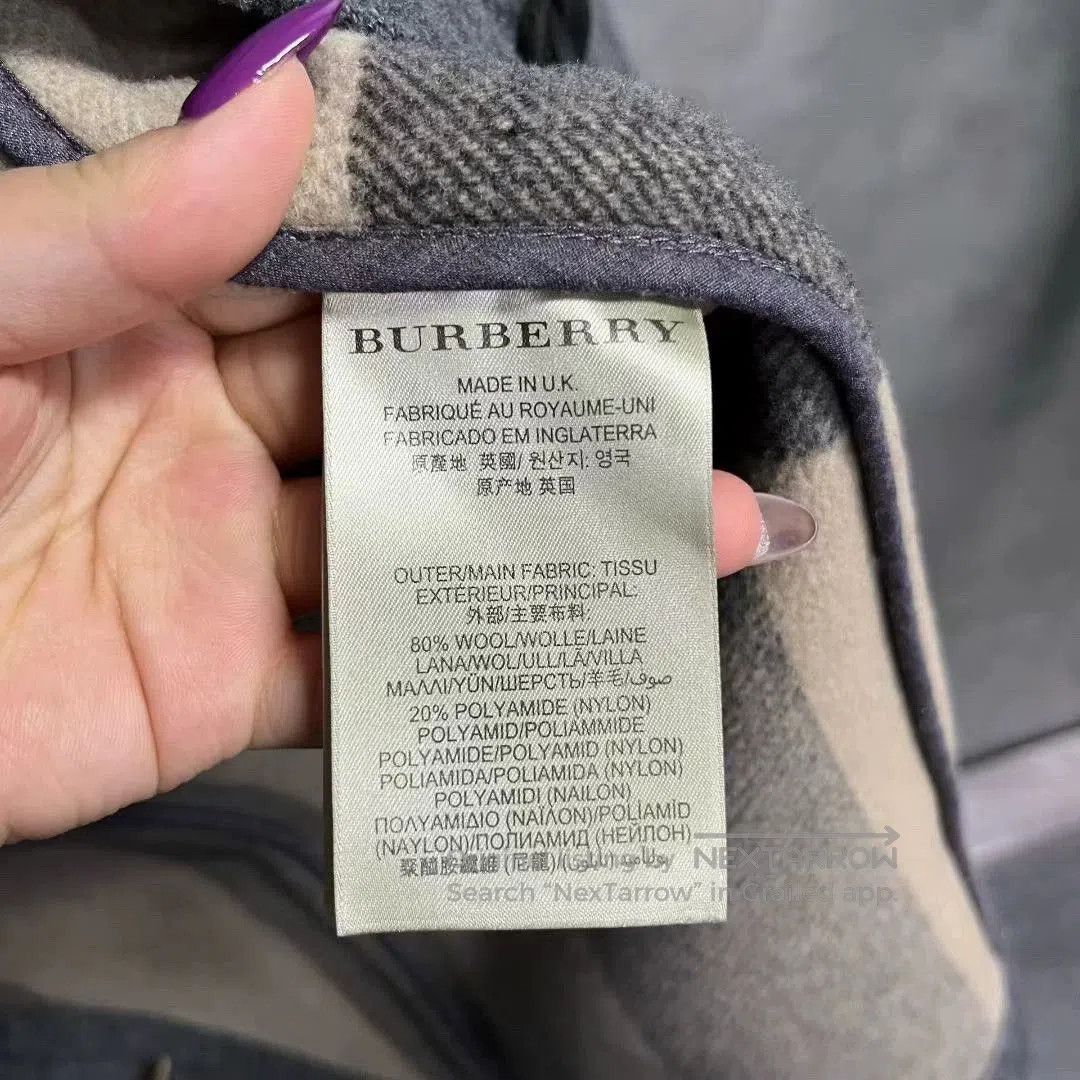 Burberry gray loose hooded jacket by burberry. Size US L / EU 52-54 / 3 - 6 Thumbnail
