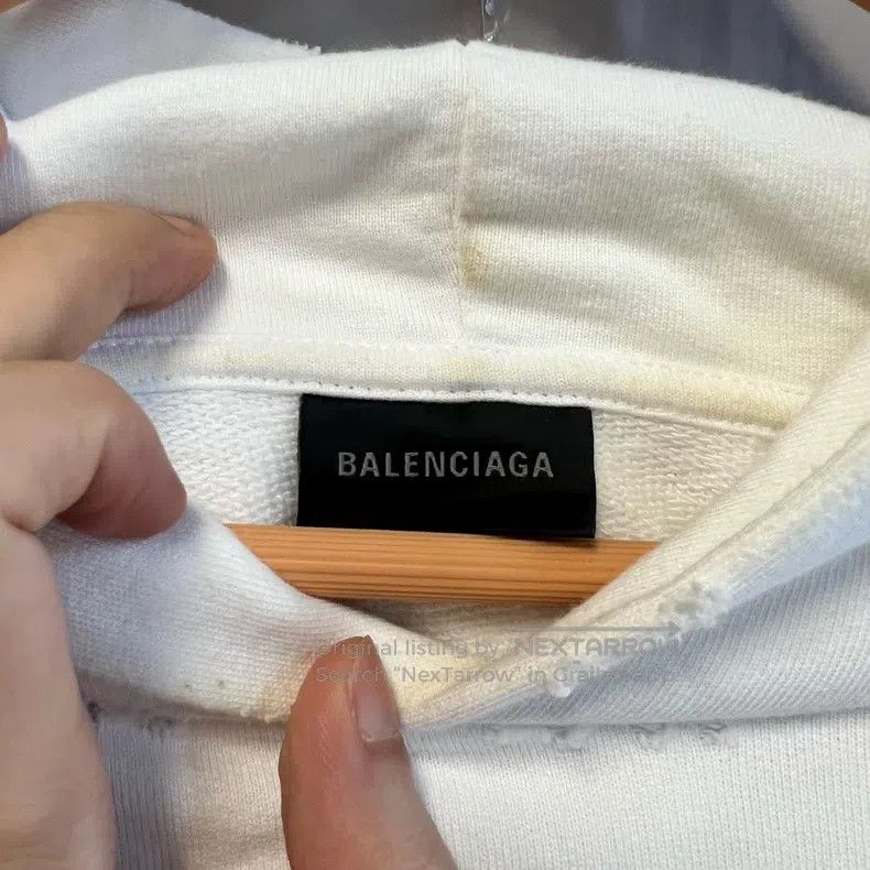 Balenciaga Balenciaga Splatter double B hoodie Size US S / EU 44-46 / 1 - 6 Thumbnail