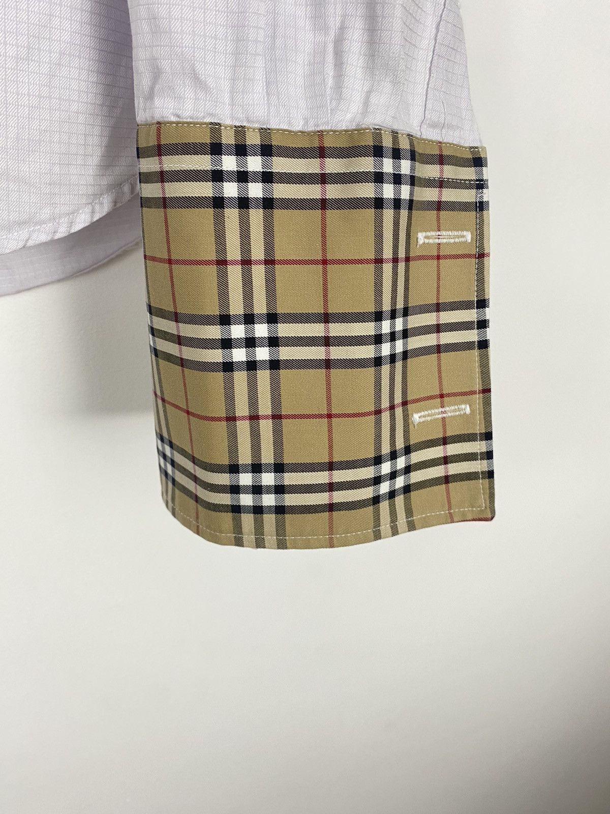 Burberry × Vintage Burberry London Shirt French Cuff 15 nova check collar y2k Size US L / EU 52-54 / 3 - 4 Thumbnail
