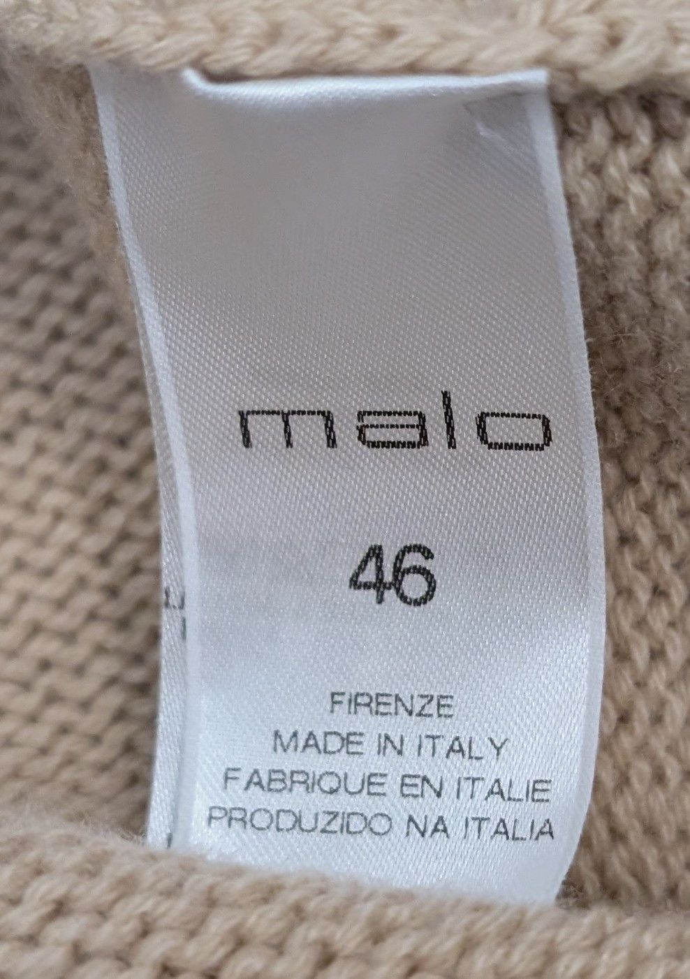 Malo Malo 100% Cashmere Knit Turtleneck Sweater Made in Italy Size US S / EU 44-46 / 1 - 4 Thumbnail