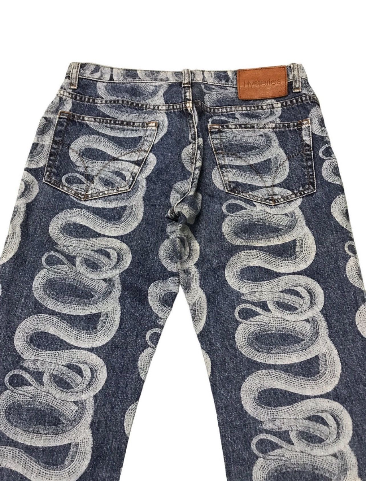 Hysteric Glamour BEST OFFER🔥🔥 Hysteric Glamour XXX Line Snake Print Jeans Size US 29 - 13 Thumbnail