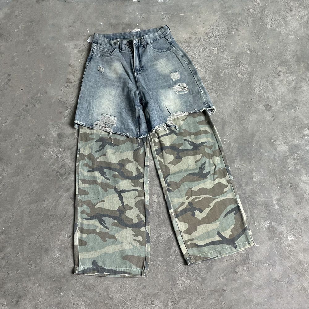 Japanese Brand Cut Up Denim With Military Jeans Size US 30 / EU 46 - 2 Thumbnail