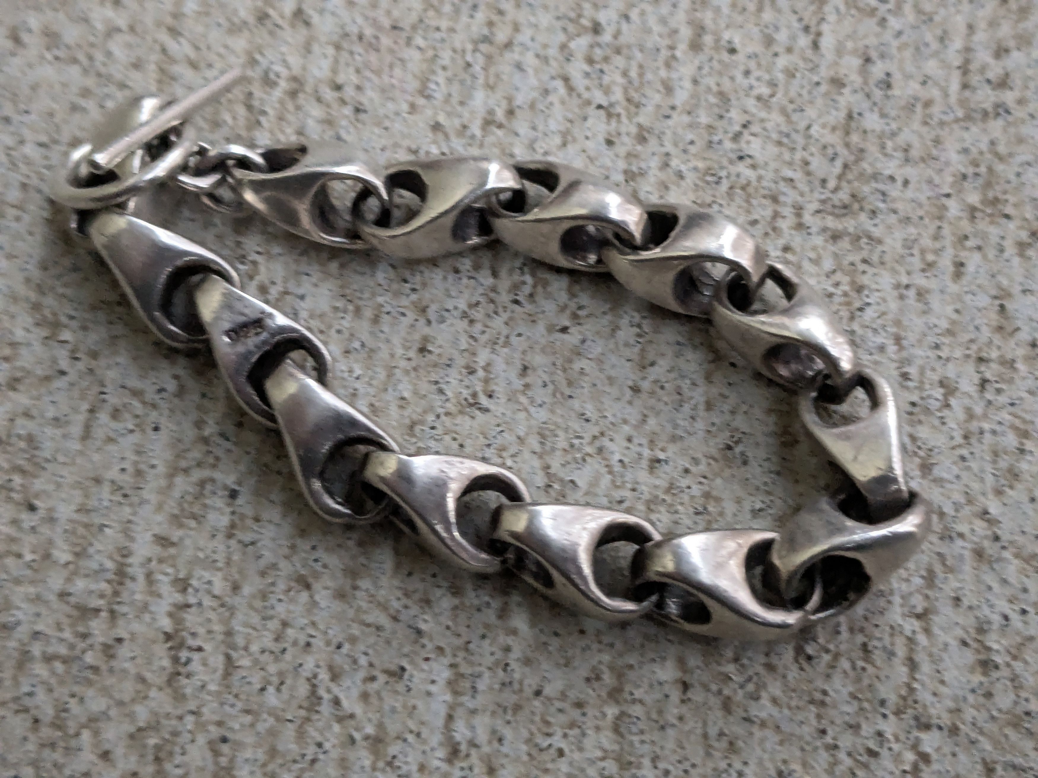 Jewelry × Vintage Vintage Sterling Silver Bracelet Modern Abstract Punk Size ONE SIZE - 7 Thumbnail