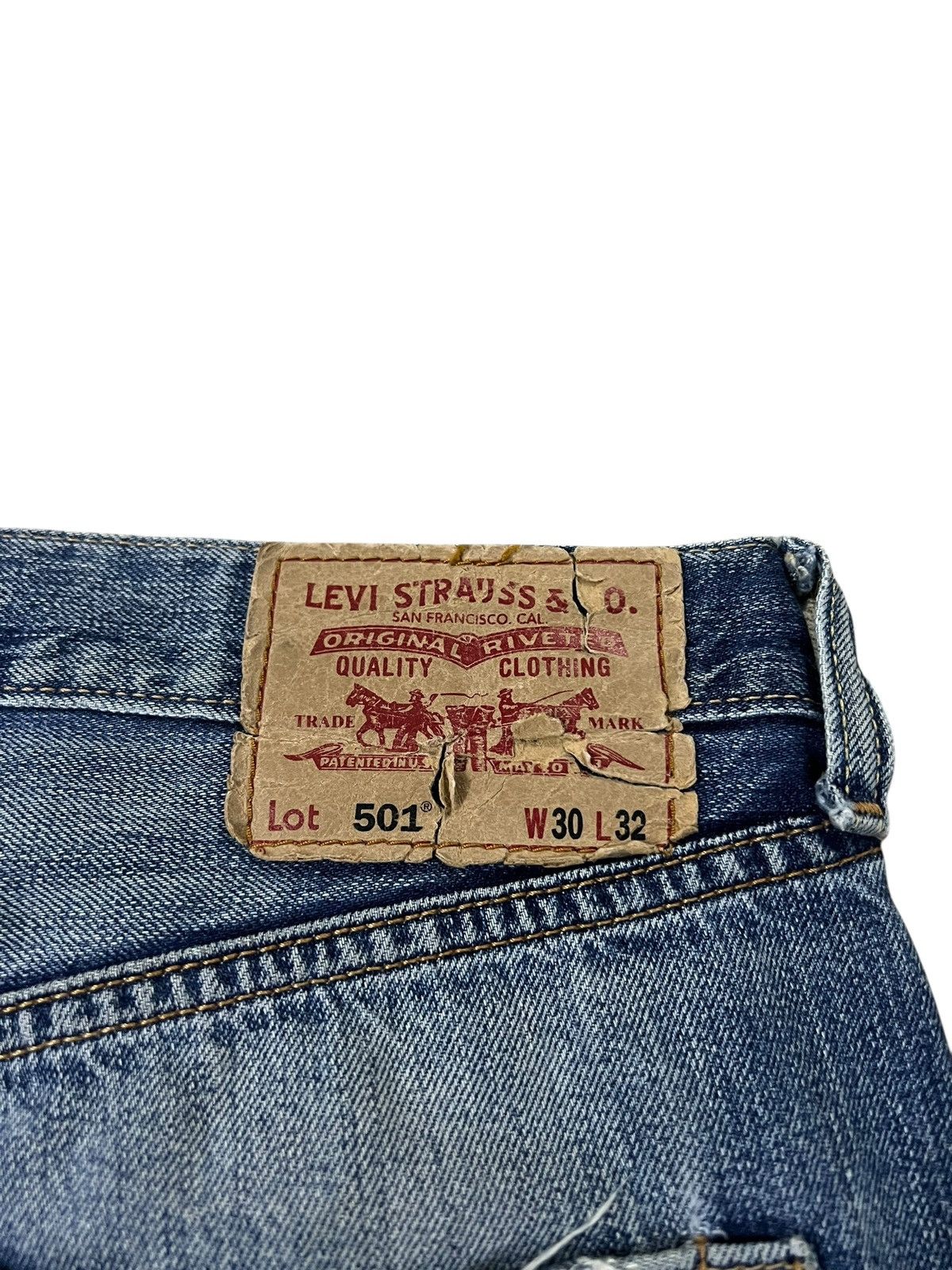Levi's Vintage Levis 501 1966 Special Edition Distress Jean Size US 30 / EU 46 - 16 Thumbnail