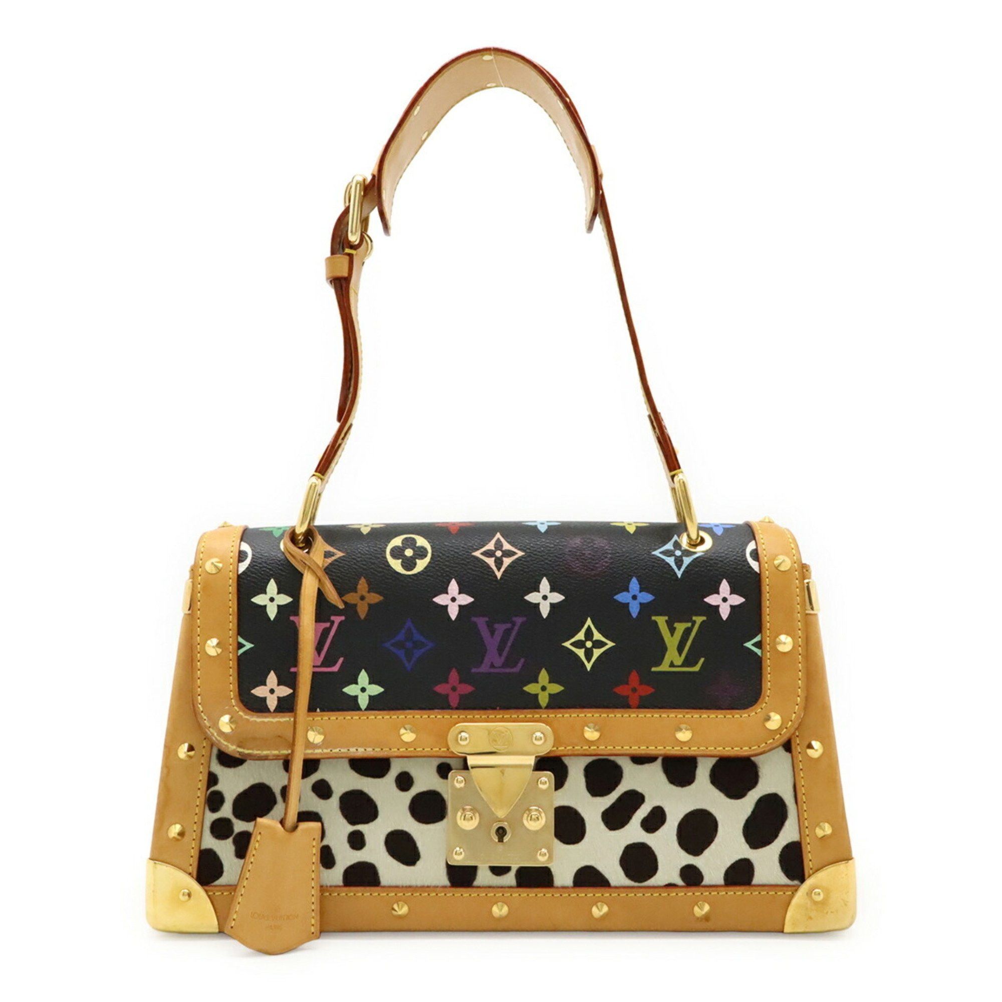 Louis Vuitton LOUIS VUITTON Monogram Multicolore Sac Dalmatian Shoulder Bag in Harako Noir and Black (M92825) Size ONE SIZE - 1 Thumbnail