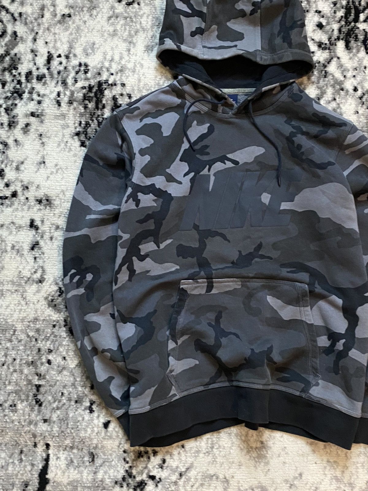 Nike × Vintage Nike Vintage Hoodie Camo Boxy Streetwear Y2k Drill Size US L / EU 52-54 / 3 - 3 Thumbnail