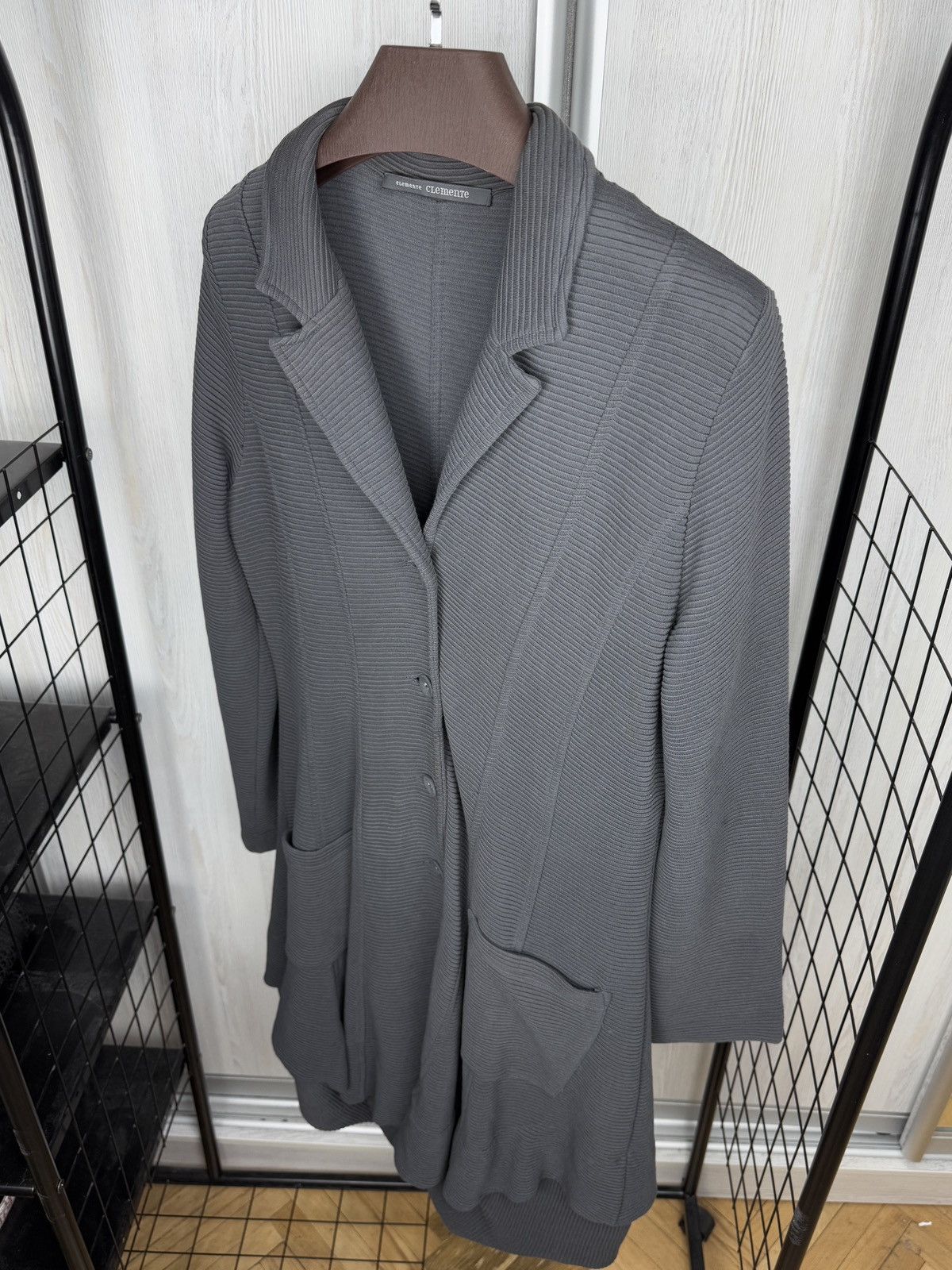 Other Elemente Clemente Avant Garde grey asymmetrical coatigan Size XL / US 12-14 / IT 48-50 - 7 Thumbnail