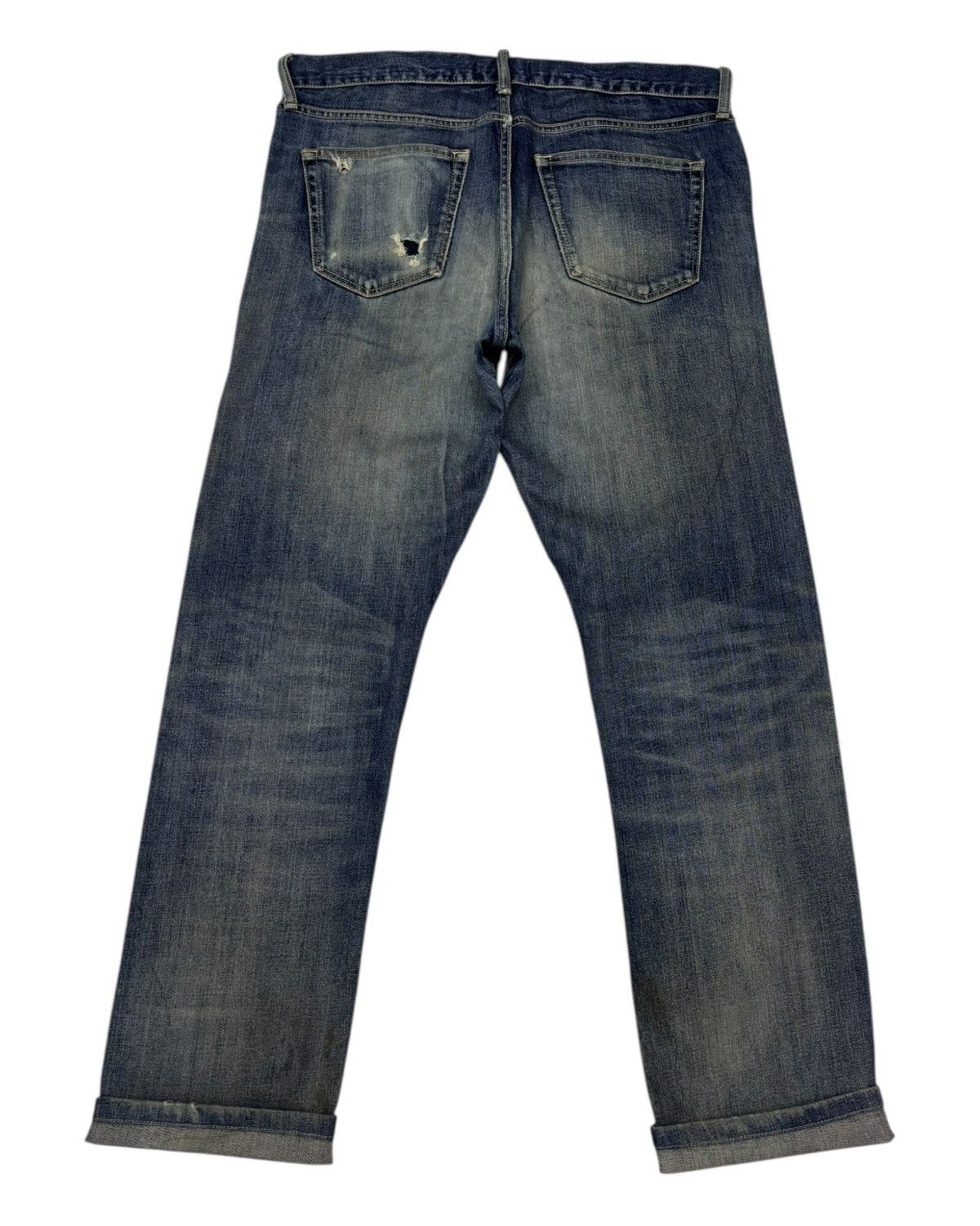 Japanese Brand × Undercover × Uniqlo VINTAGE MUD RUSTY SELVEDGE JEANS UNIQLO UNDERCOVER STYLE Size US 34 / EU 50 - 3 Thumbnail