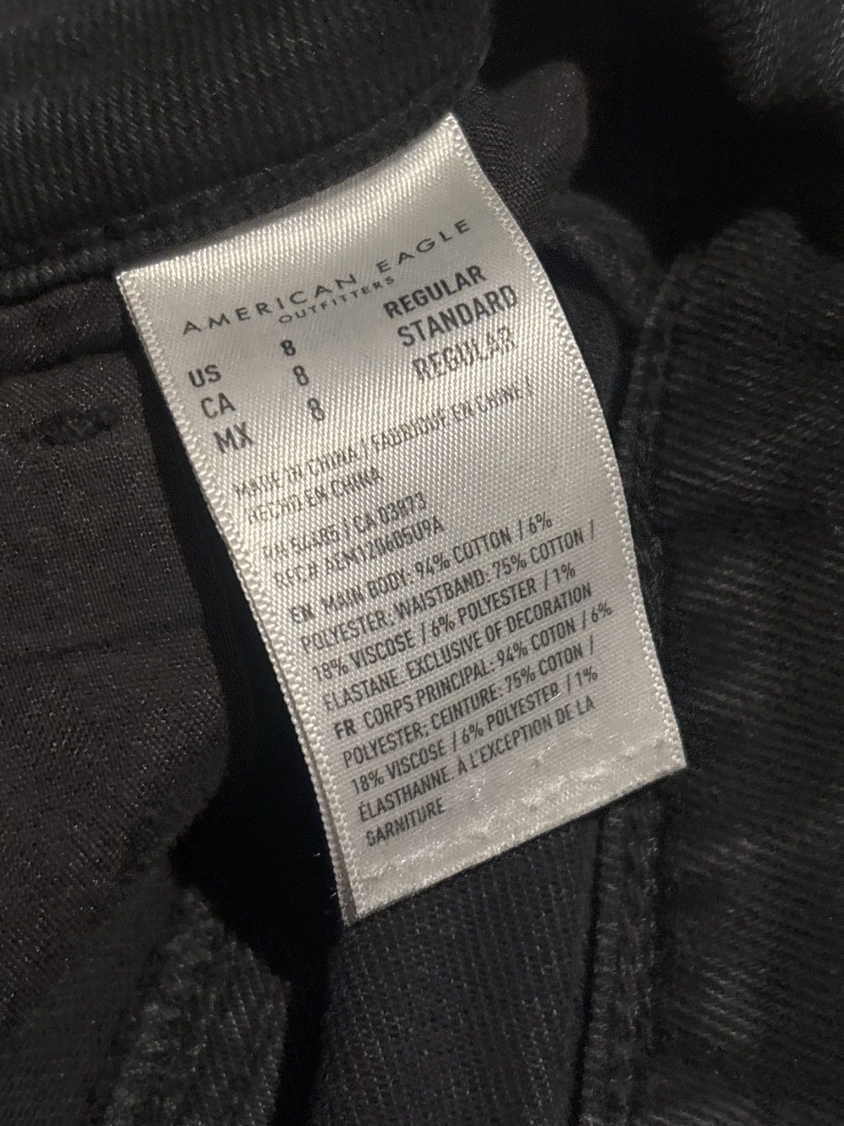 American Eagle Outfitters Heavily Distressed Black Jeans Size 30" / US 8 / IT 44 - 5 Thumbnail
