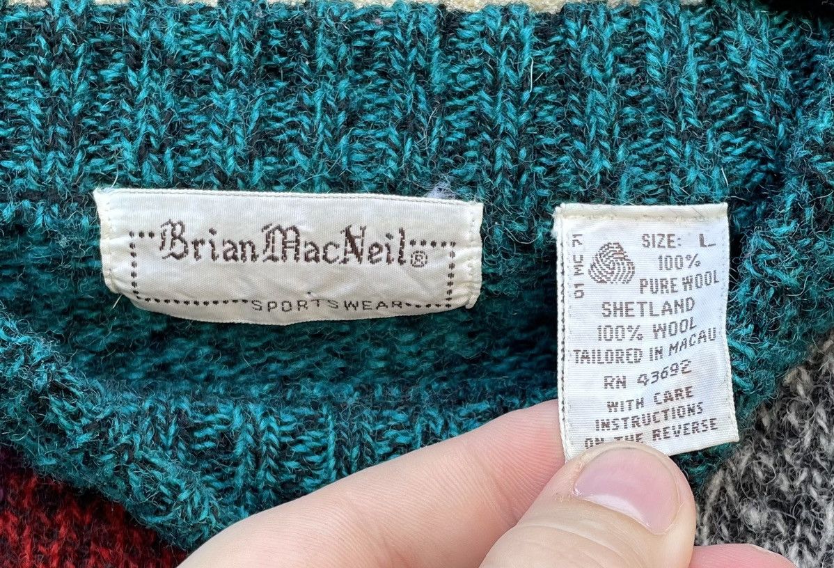 Vintage VTG Brian MacNeil Argyle Sweater Mens L Size US L / EU 52-54 / 3 - 2 Thumbnail