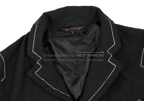 Comme des Garcons Comme des Garcons Black Retro Stitched Blazer Size S / US 4 / IT 40 - 5 Thumbnail