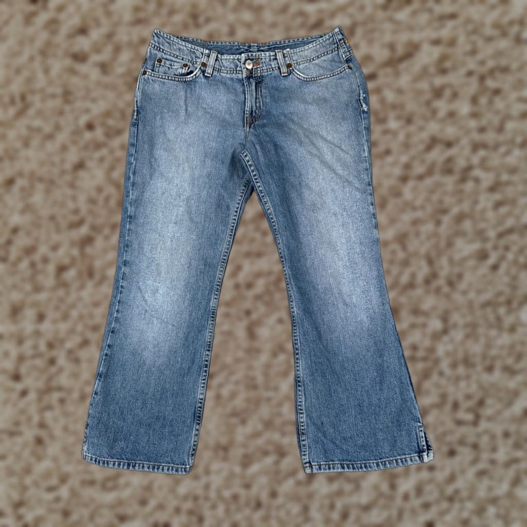 VINTAGE Lucky Brand Jeans Women 8 Blue Denim Cropped 29x24 Casual Classic 5-Pocket Womens