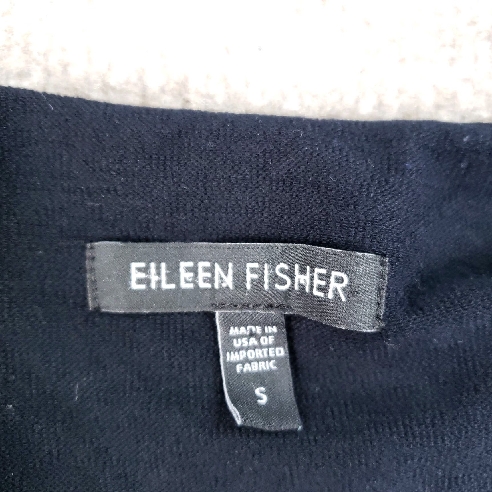 Eileen Fisher Eileen Fisher Jacket Black Small Button Front 3/4 Sleeve Stretch J1257M Womens Size S / US 4 / IT 40 - 5 Thumbnail