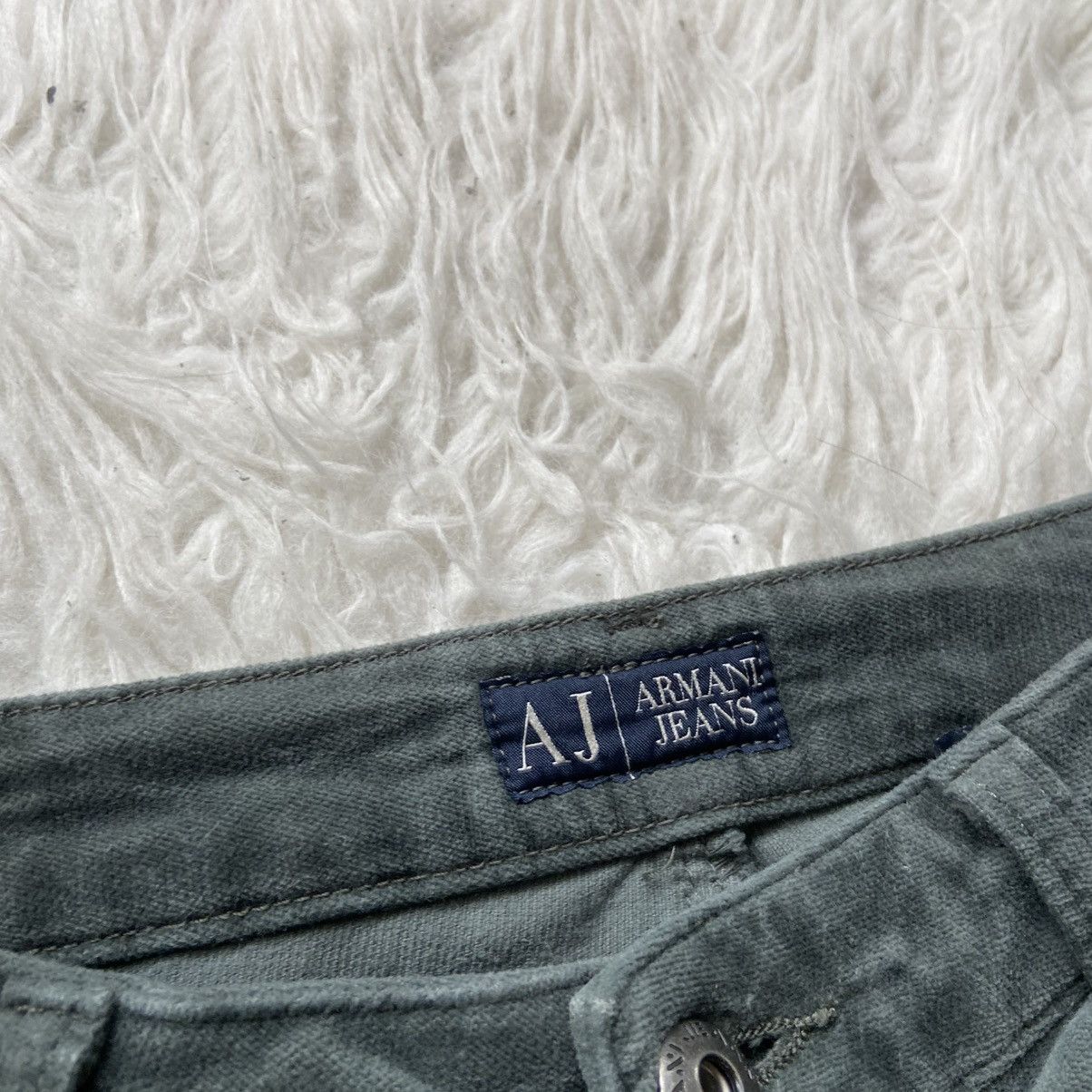 Armani 📌 Vintage Crazy Armani Jeans Velour Flared Pants Size US 32 / EU 48 - 10 Thumbnail