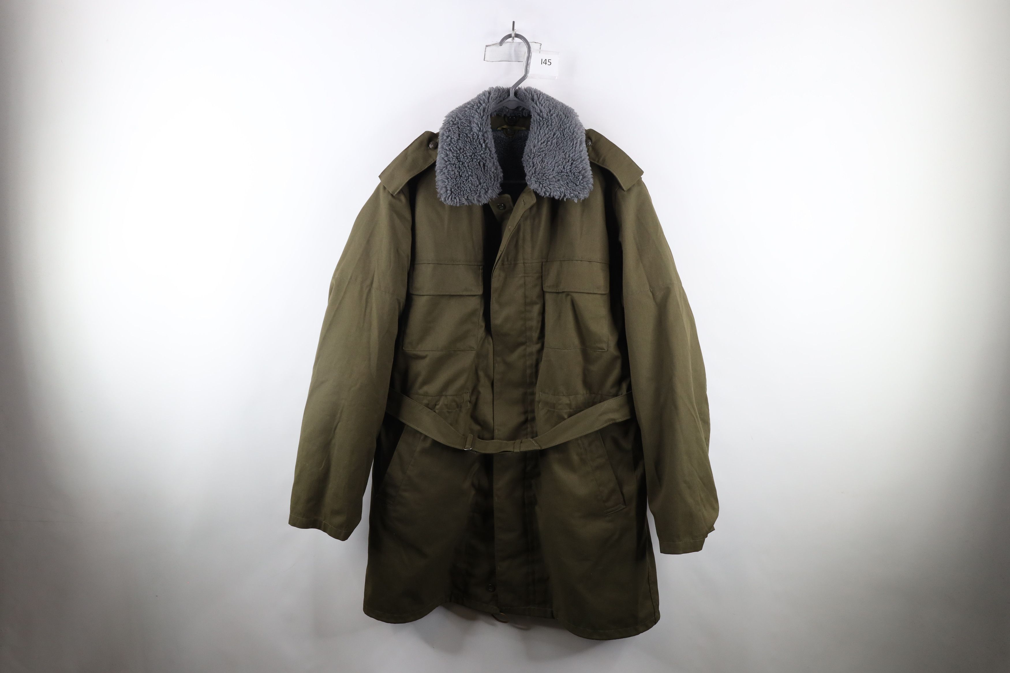 Vintage Vintage 90s Lined Field Combat Parka Jacket Coat Green Size US XL / EU 56 / 4 - 1 Thumbnail